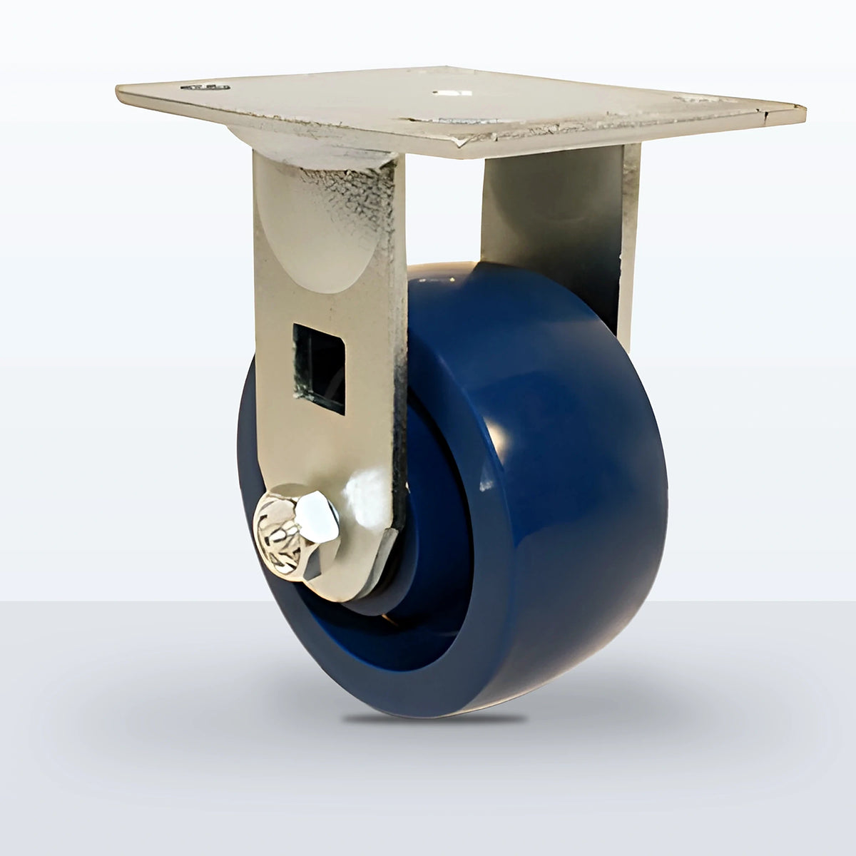 4" Solid Polyurethane Caster, Top Plate, 750 lb Capacity - Roller Bearing (10880)