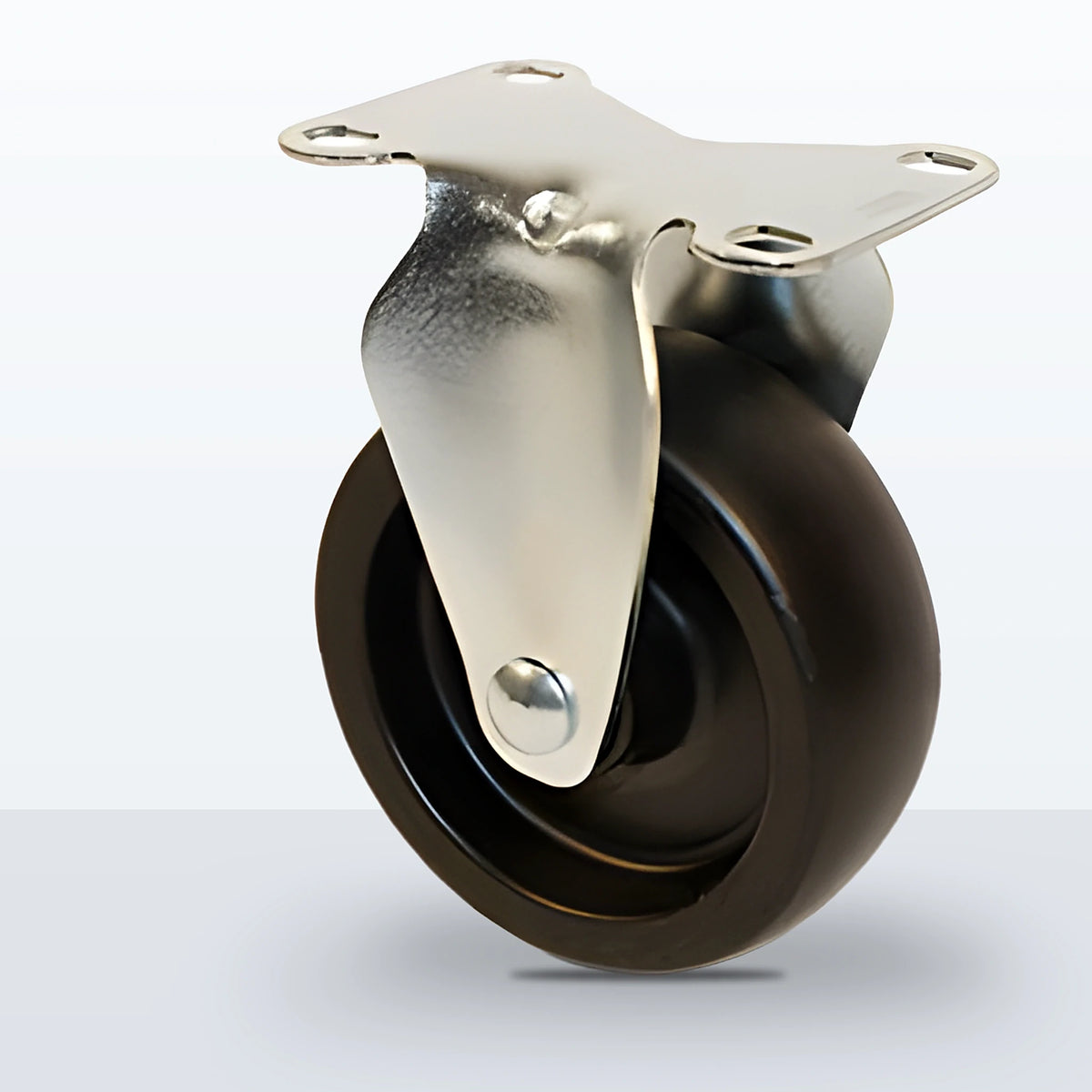 4" Polyolefin Caster, Top Plate, 300 lb Capacity - Plain