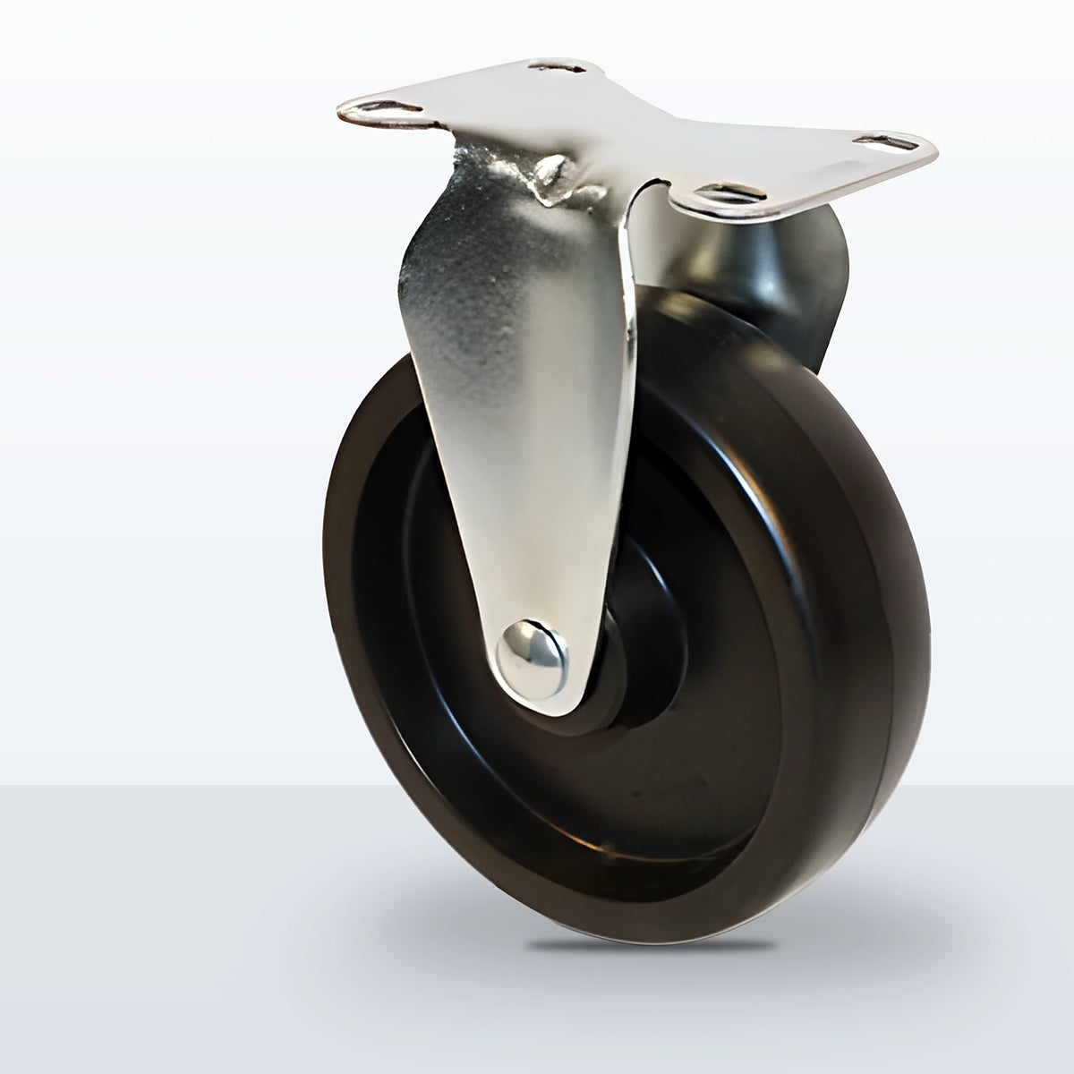 5" Polyolefin Caster, Top Plate, 350 lb Capacity - Plain
