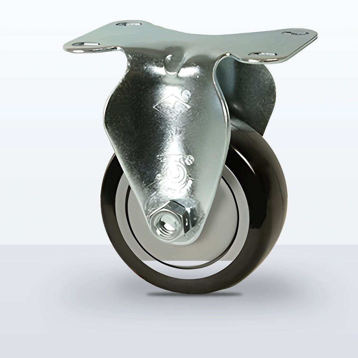 3" Polyurethane on Polypropylene Caster, Top Plate, 250 lb Capacity - Ball Bearing with Full Thread Guard