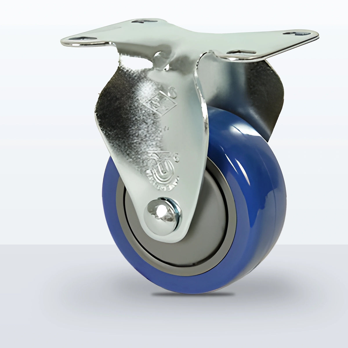 3" Polyurethane on Polypropylene Caster, Top Plate, 250 lb Capacity - Ball Bearing with Full Thread Guard