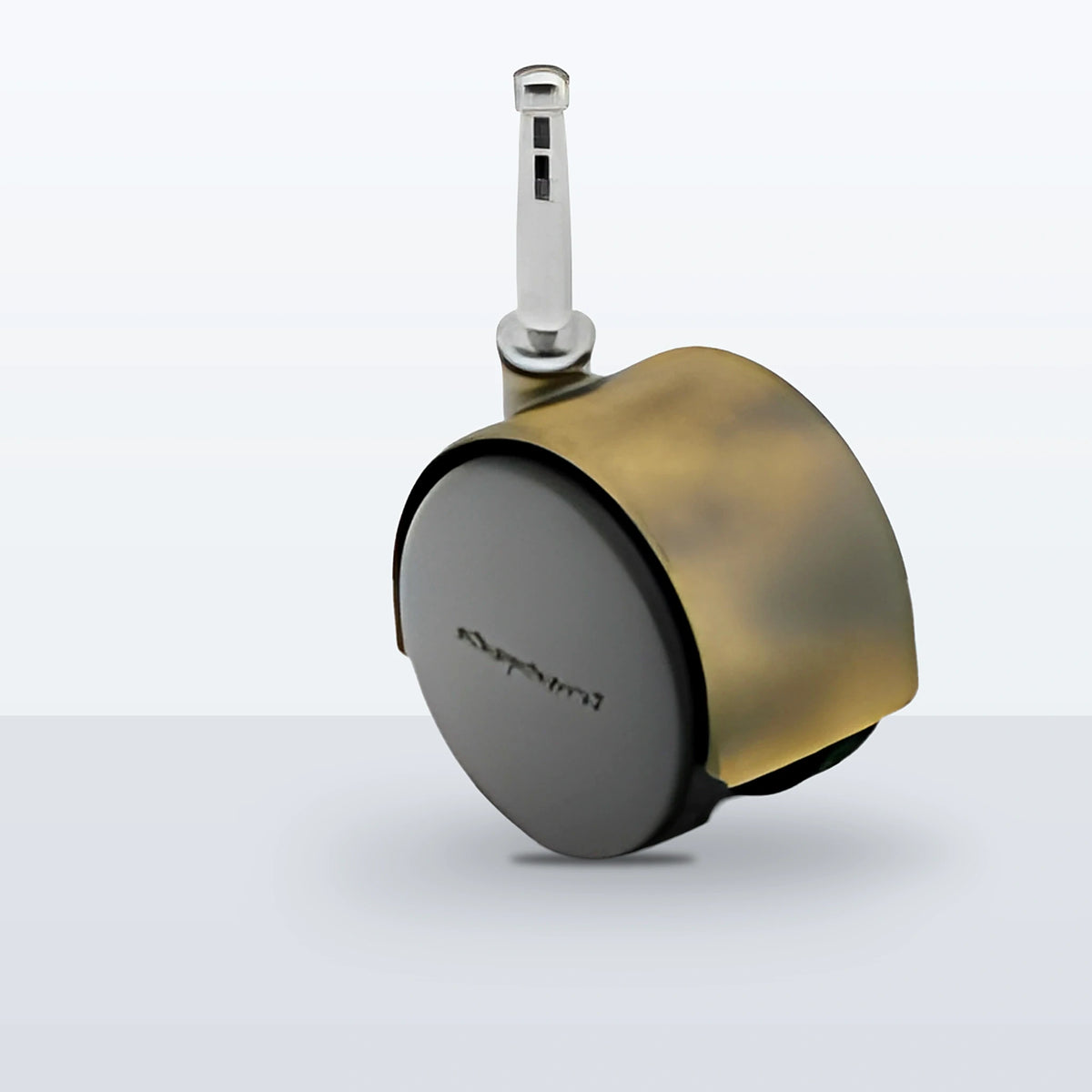 Premium Twin Wheel Caster, 50MM (1.9685") Wheel, Stem 5/16" X 1-1/2" GRIP NECK, 75 lb Capacity
