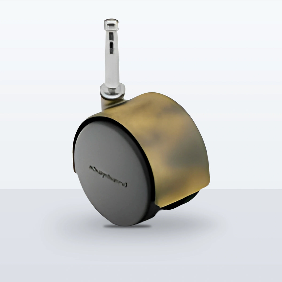 Premium Twin Wheel Caster, 50MM (1.9685") Wheel, Stem 5/16" X 1-1/2" GRIP NECK, 75 lb Capacity
