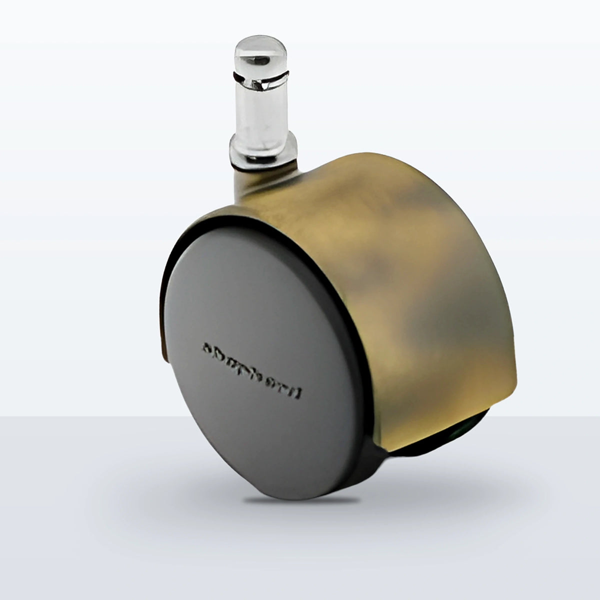 Premium Twin Wheel Caster, 50MM (1.9685") Wheel, Stem 7/16" X 1-7/16" GRIP RING, 75 lb Capacity
