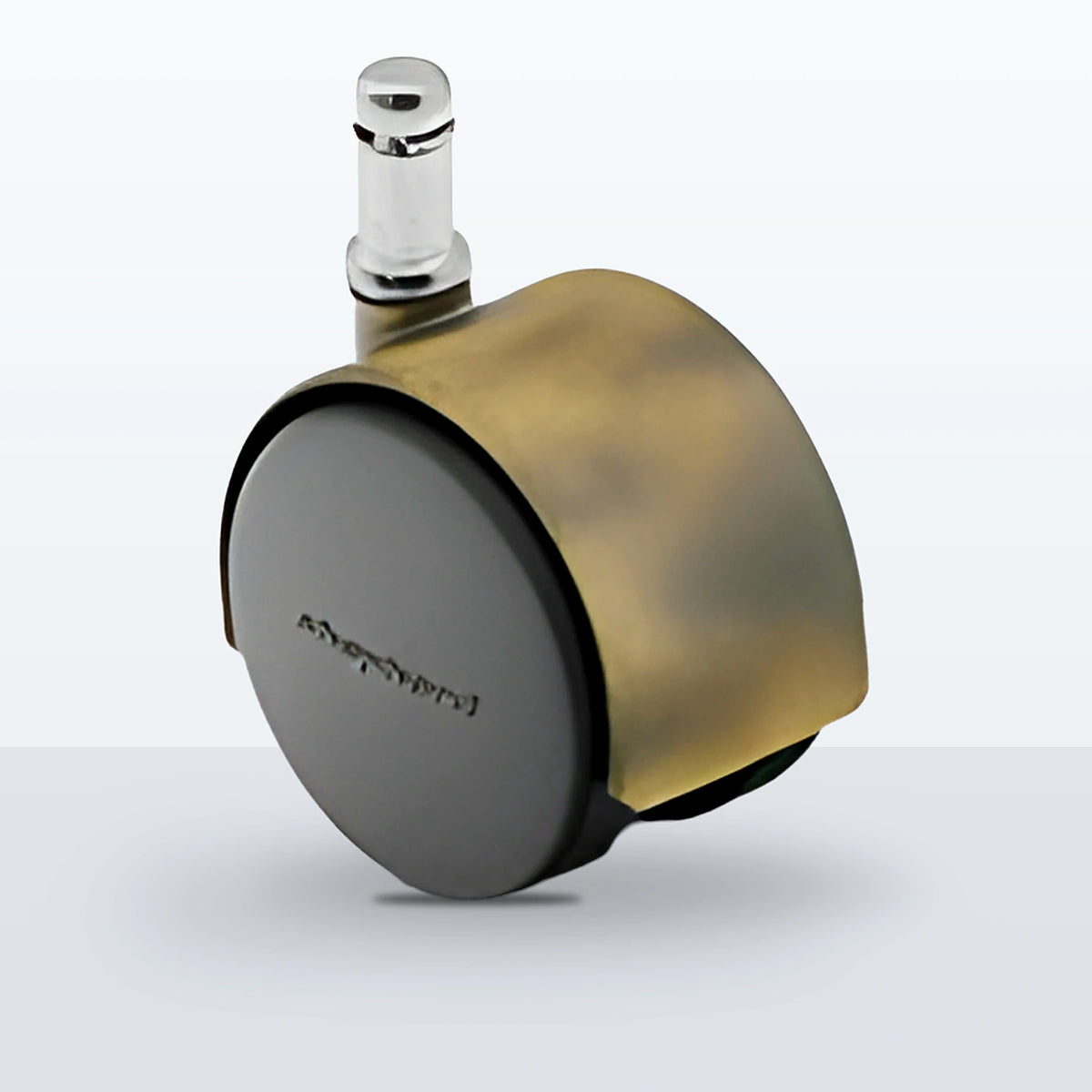 Premium Twin Wheel Caster, 50MM (1.9685") Wheel, Stem 7/16" X 1-7/16" GRIP RING, 75 lb Capacity