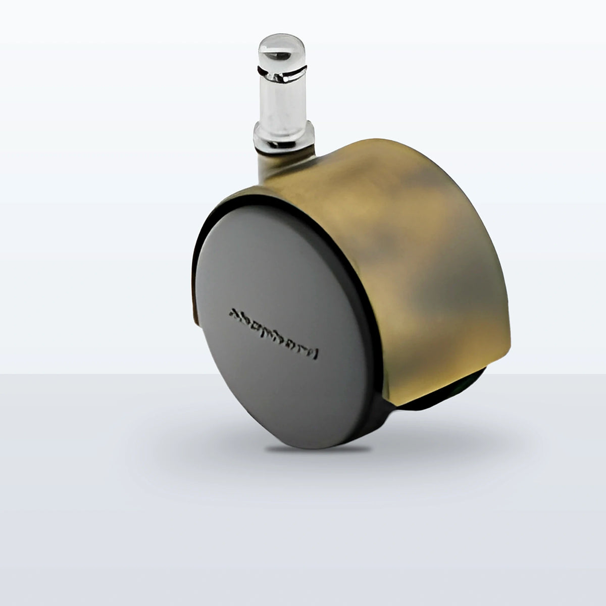 Premium Twin Wheel Caster, 50MM (1.9685") Wheel, Stem 3/8" X 1" GRIP RING, 75 lb Capacity