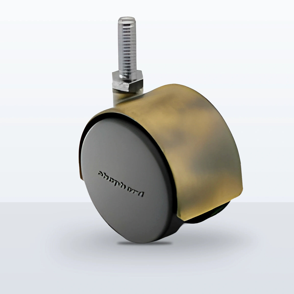 Premium Twin Wheel Caster, 50MM (1.9685") Wheel, Stem 5/16" - 18 X 1/2" THREADED STEM, 75 lb Capacity