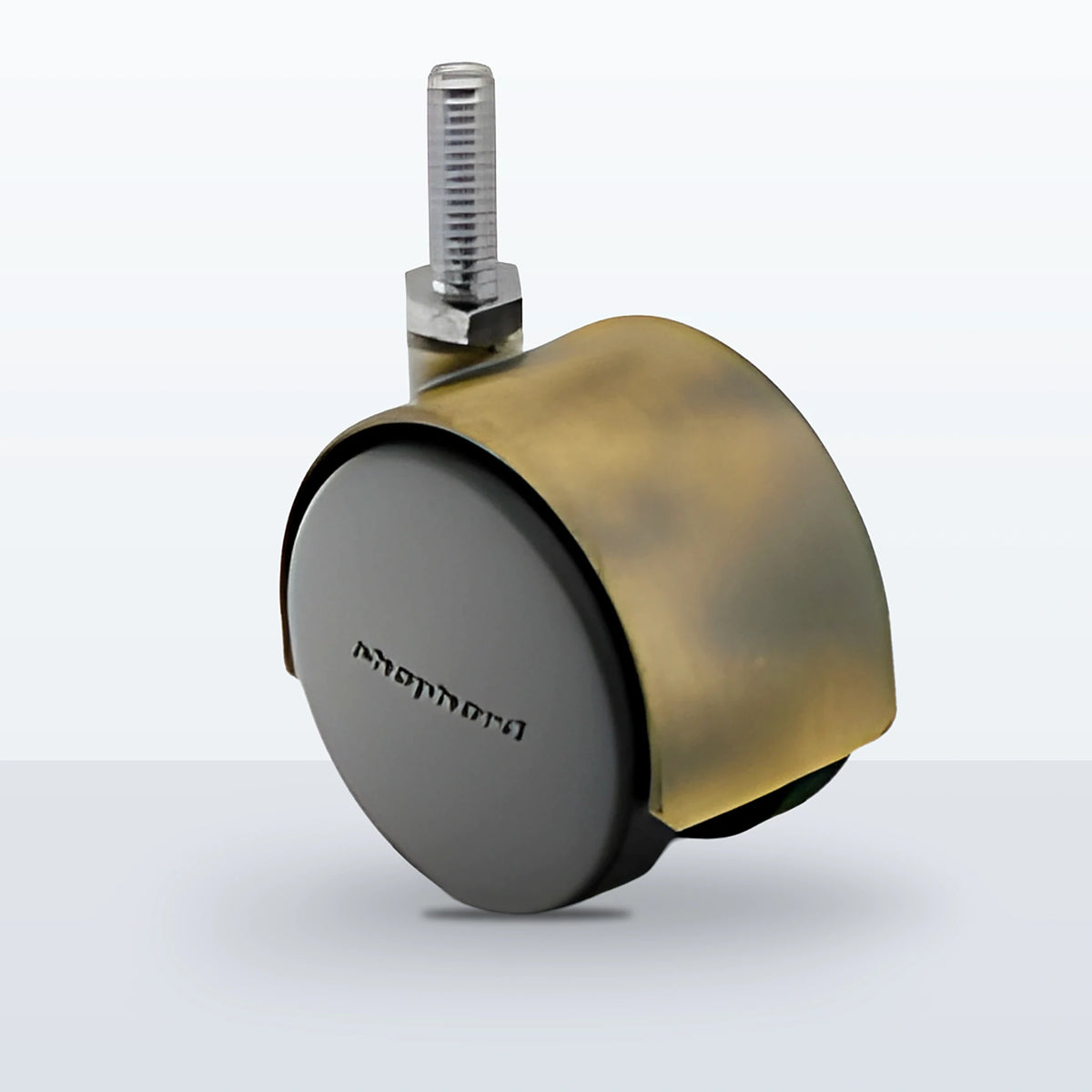 Premium Twin Wheel Caster, 50MM (1.9685") Wheel, Stem 3/8" - 16 X 3/4" THREADED STEM, 75 lb Capacity
