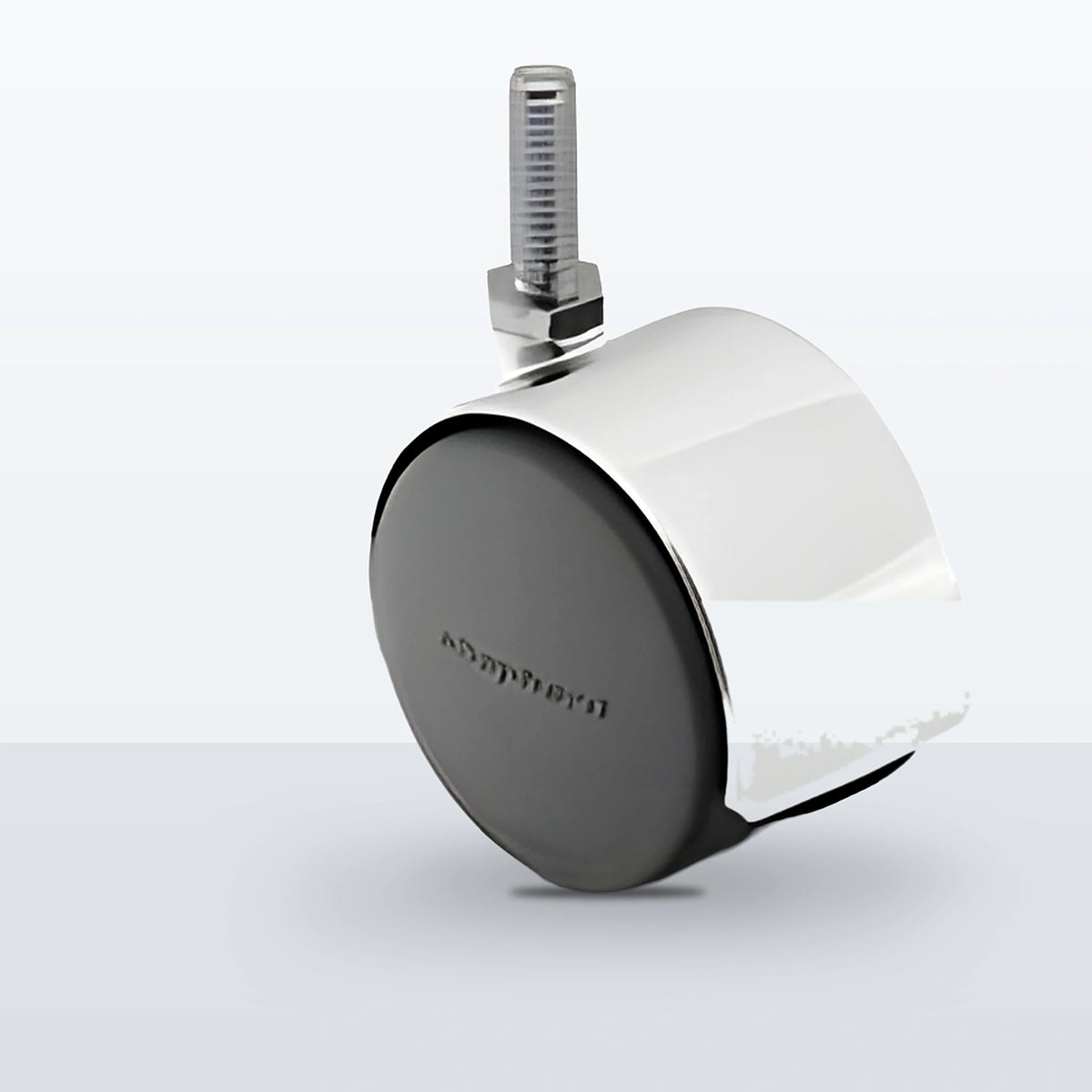 Premium Twin Wheel Caster, 50MM (1.9685") Wheel, Stem 1/4" - 20 X 5/8" THREADED STEM, 75 lb Capacity