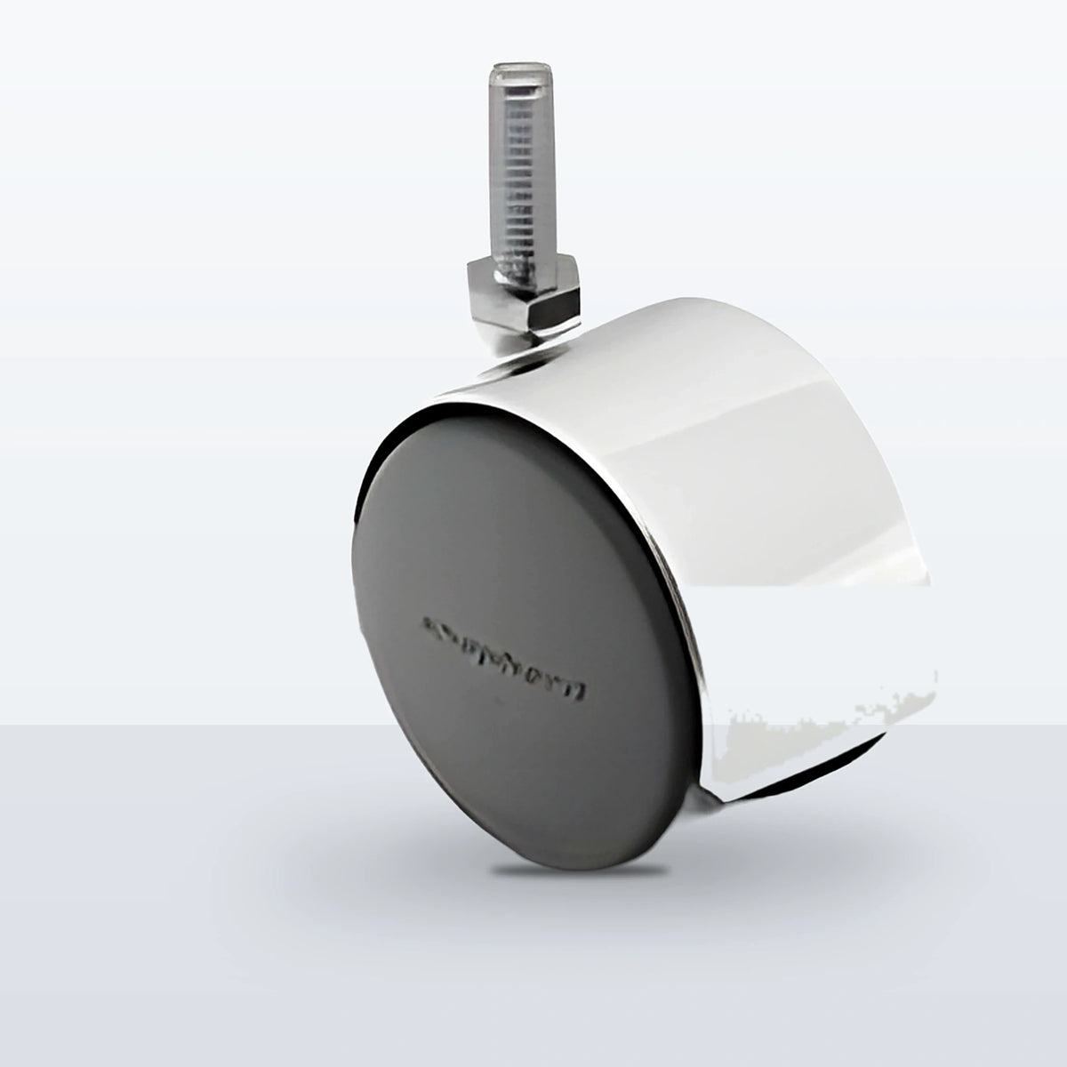 Premium Twin Wheel Caster, 50MM (1.9685") Wheel, Stem 1/4" - 20 X 5/8" THREADED STEM, 75 lb Capacity