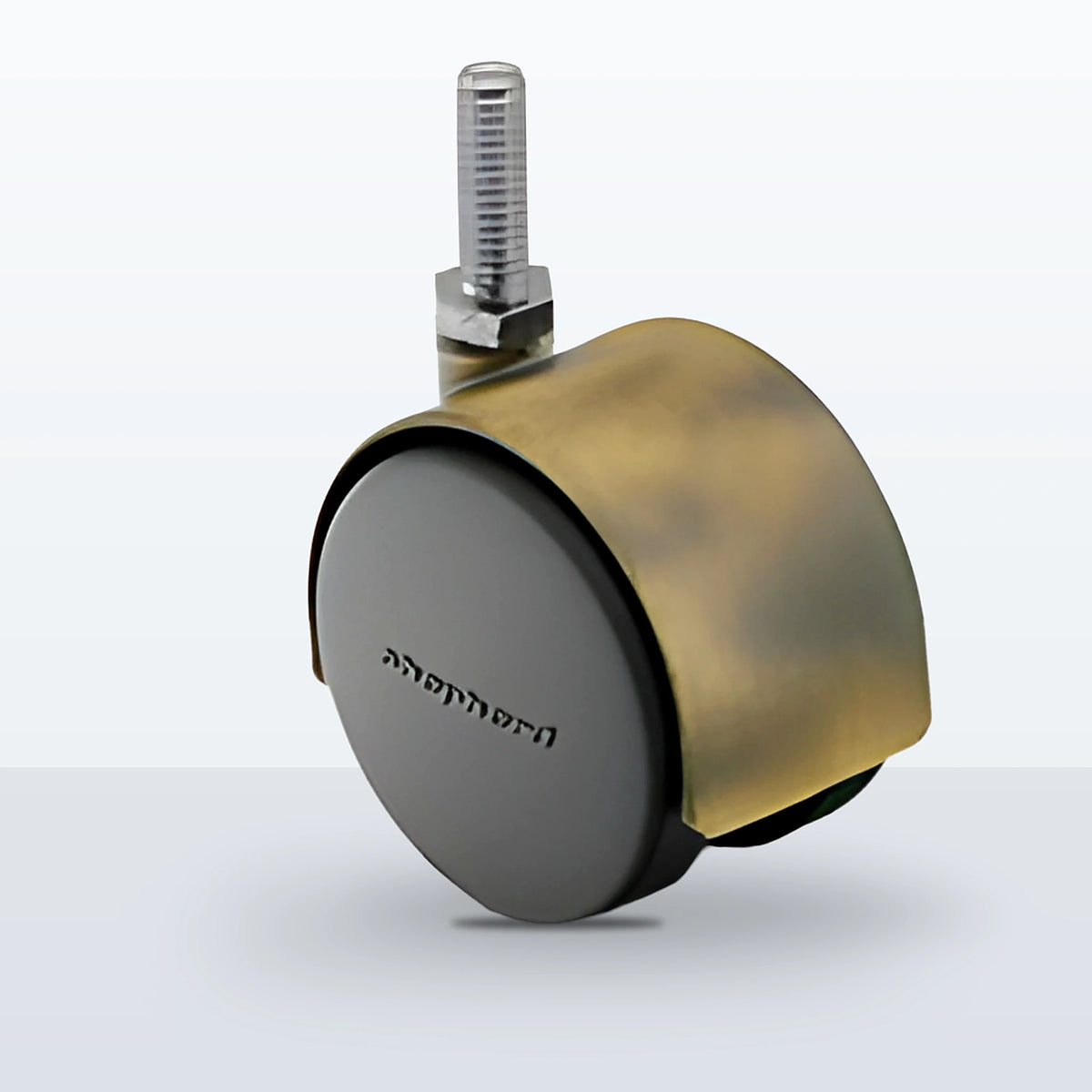 Premium Twin Wheel Caster, 50MM (1.9685") Wheel, Stem 3/8" - 16 X 1-1/2" THREADED STEM, 75 lb Capacity