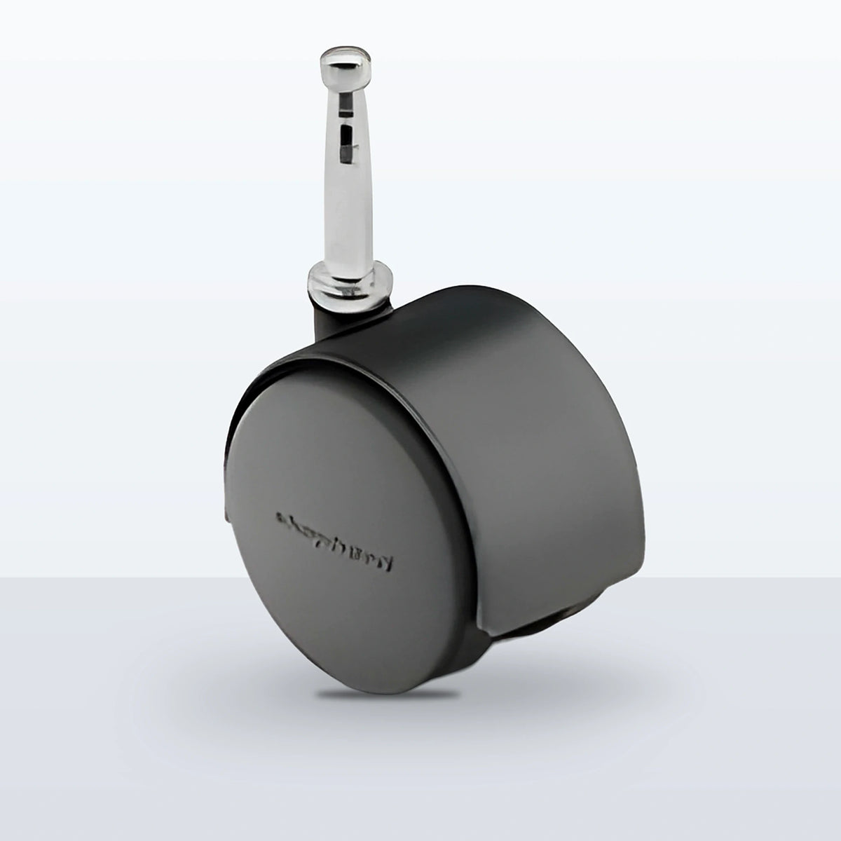 Economy Twin Wheel Caster, 52MM (1.9685") Wheel, Stem 5/16" X 1-1/2" GRIP NECK, 75 lb Capacity