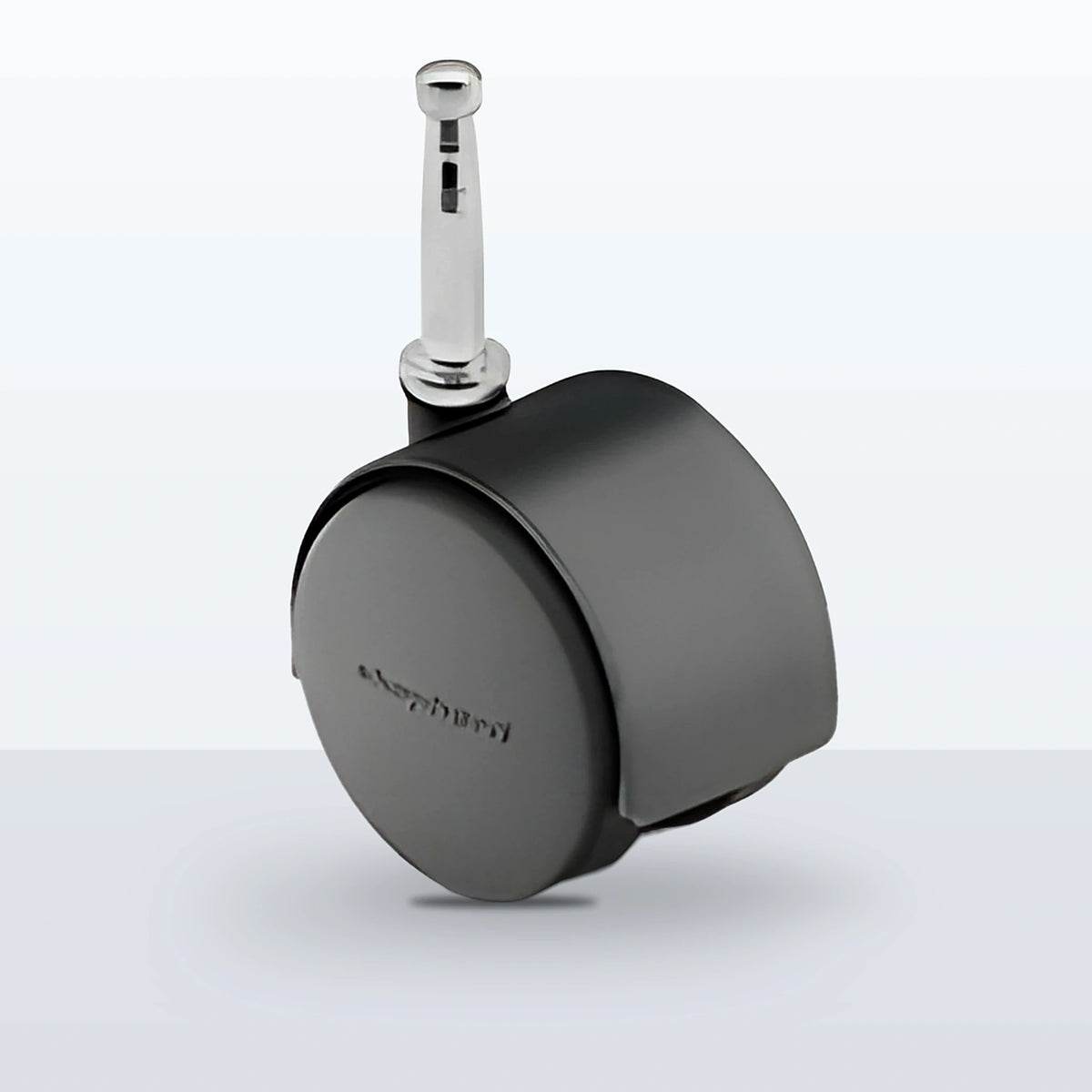 Economy Twin Wheel Caster, 52MM (1.9685") Wheel, Stem 5/16" X 1-1/2" GRIP NECK, 75 lb Capacity