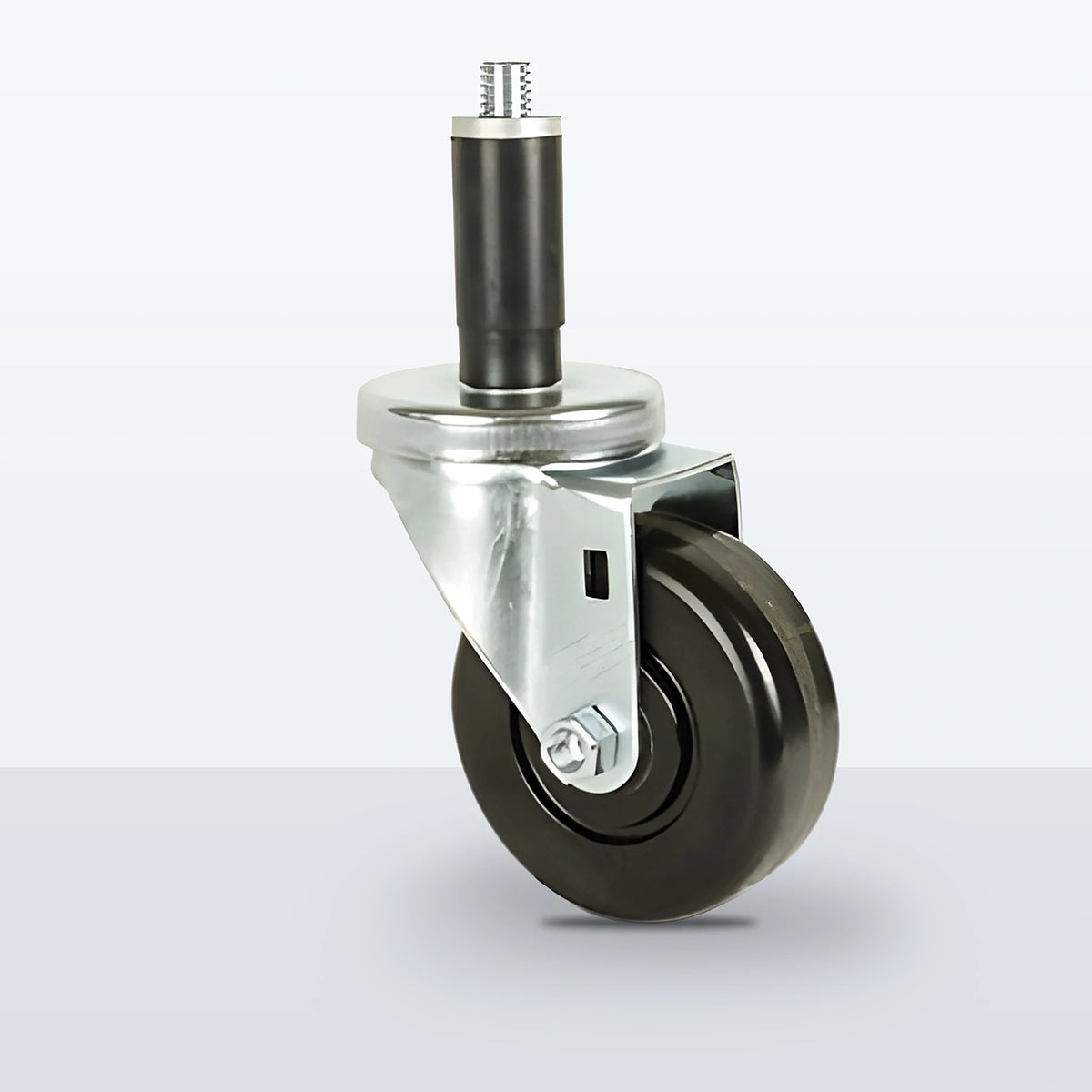 3-1/2" Phenolic Expansion Stem Caster, 350 lb Capacity - Plain with Top Hat Bushings