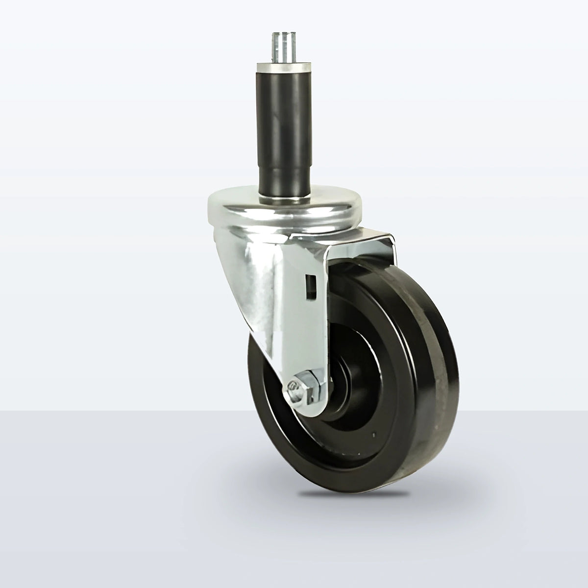 4" Phenolic Expansion Stem Caster, 350 lb Capacity - Plain with Top Hat Bushings