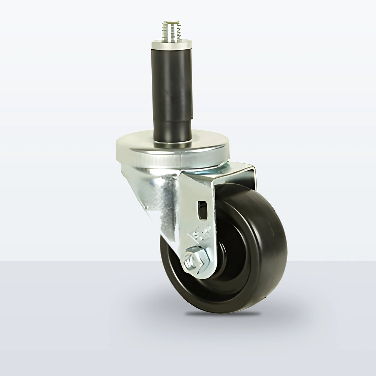 3" Polyolefin Expansion Stem Caster, 250 lb Capacity - Plain