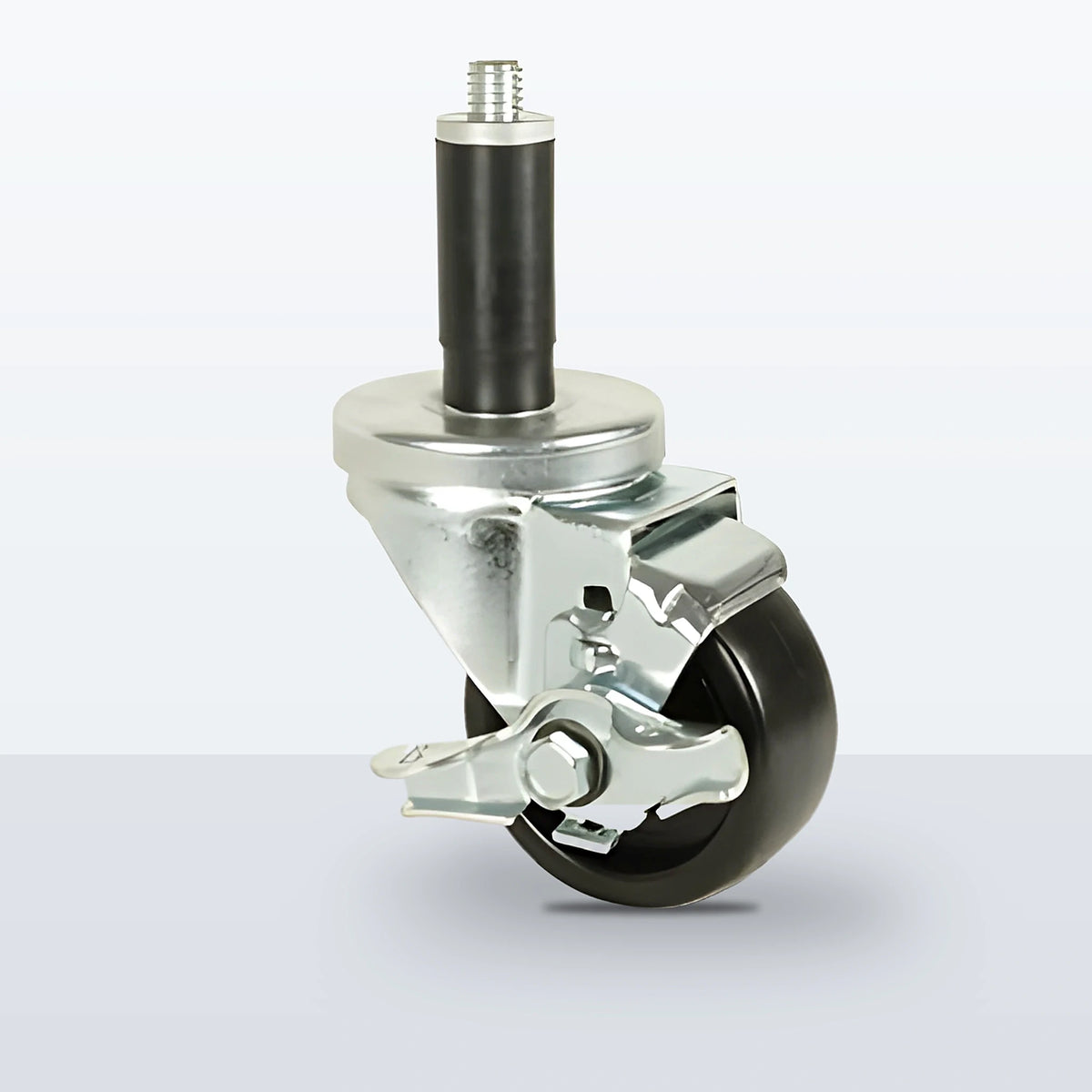 3" Polyolefin Expansion Stem Caster, 250 lb Capacity - Plain