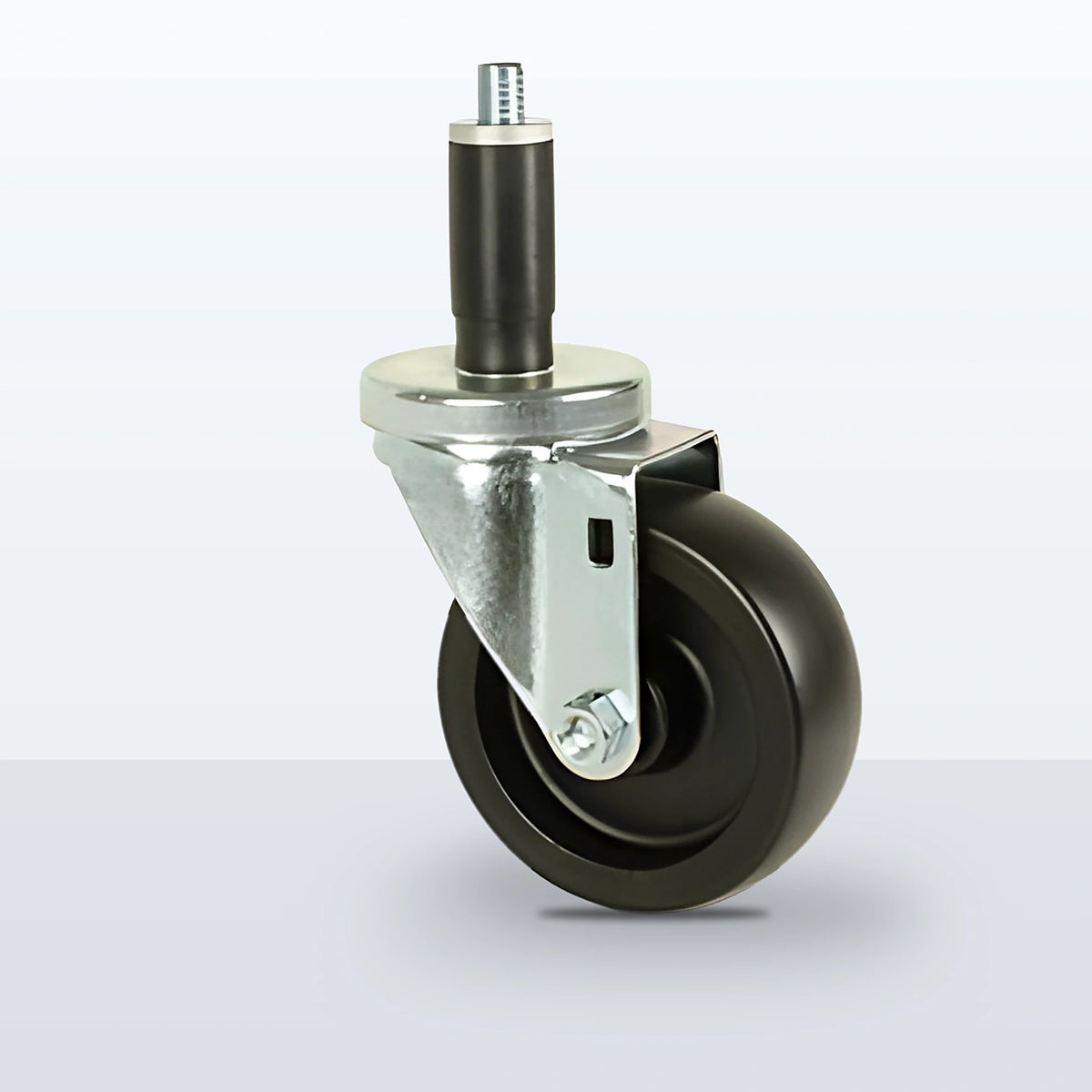 4" Polyolefin Expansion Stem Caster, 300 lb Capacity - Plain