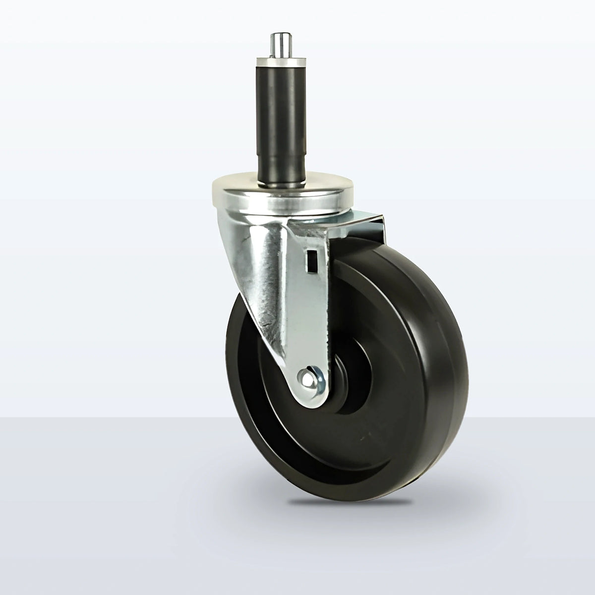 5" Polyolefin Expansion Stem Caster, 350 lb Capacity - Plain