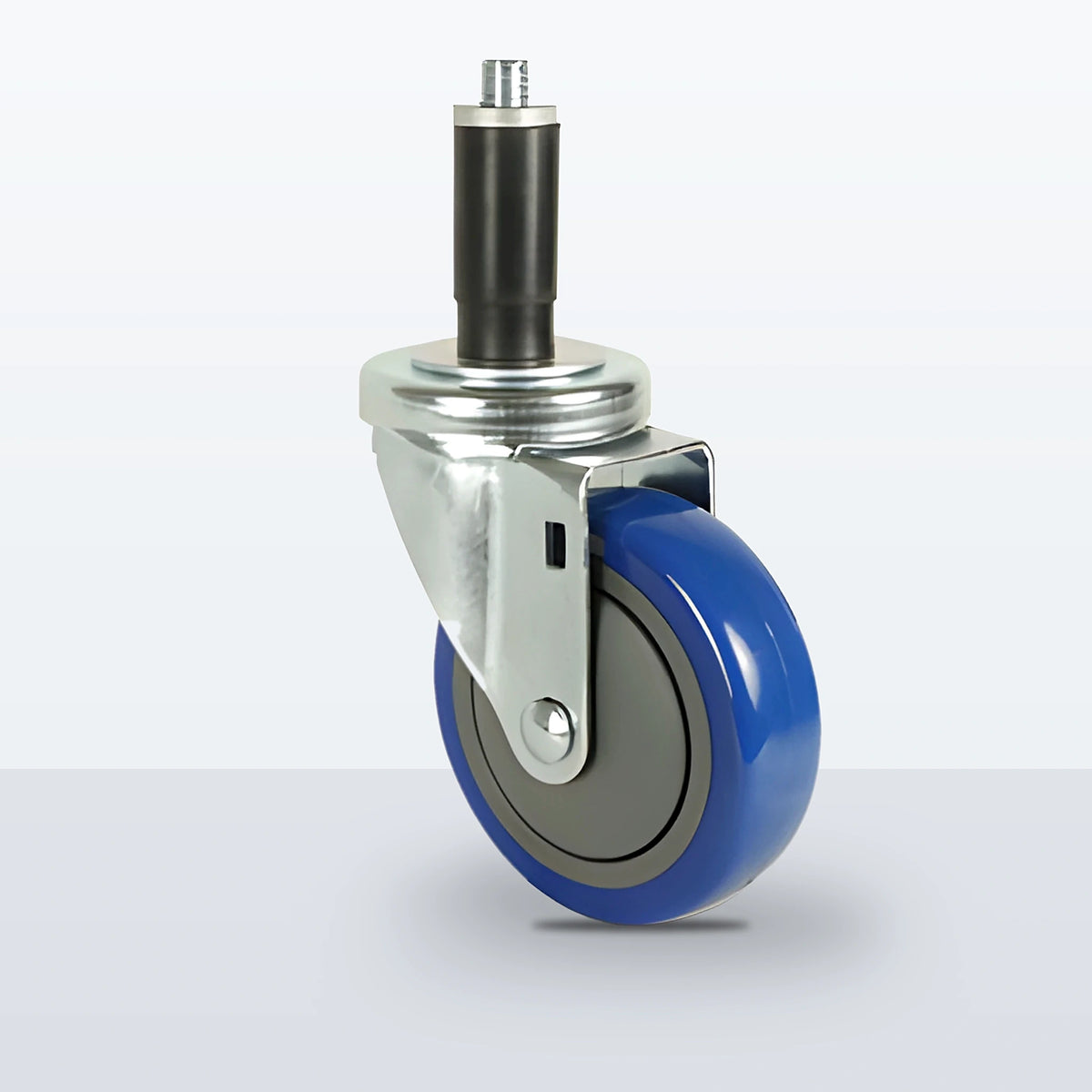 4" Polyurethane on Polypropylene Expansion Stem Caster, 300 lb Capacity - Ball Bearing