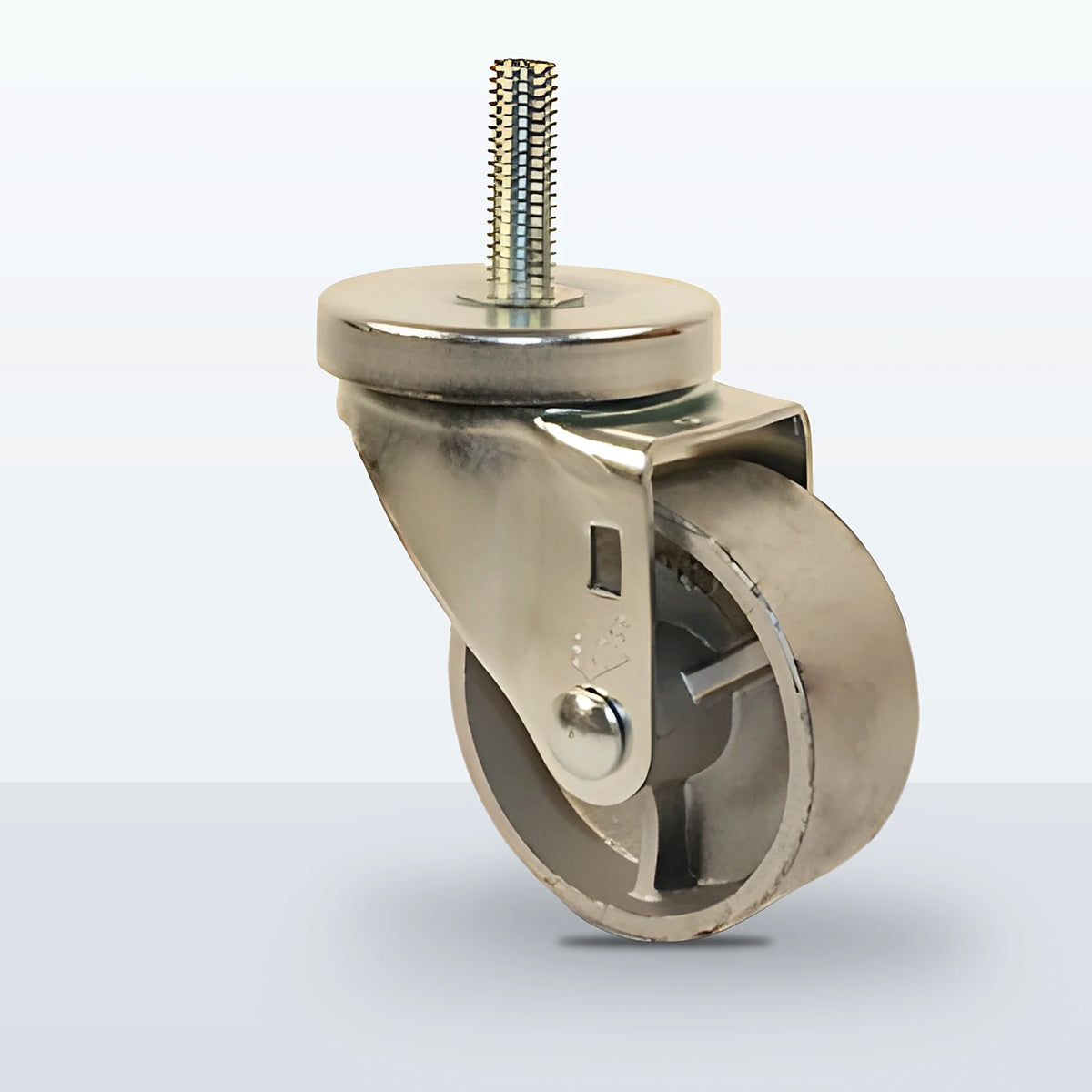 3" Semi Steel Stem Caster, Threaded Stem 1/2"-13 X 1-1/2", 300 lb Capacity - Plain
