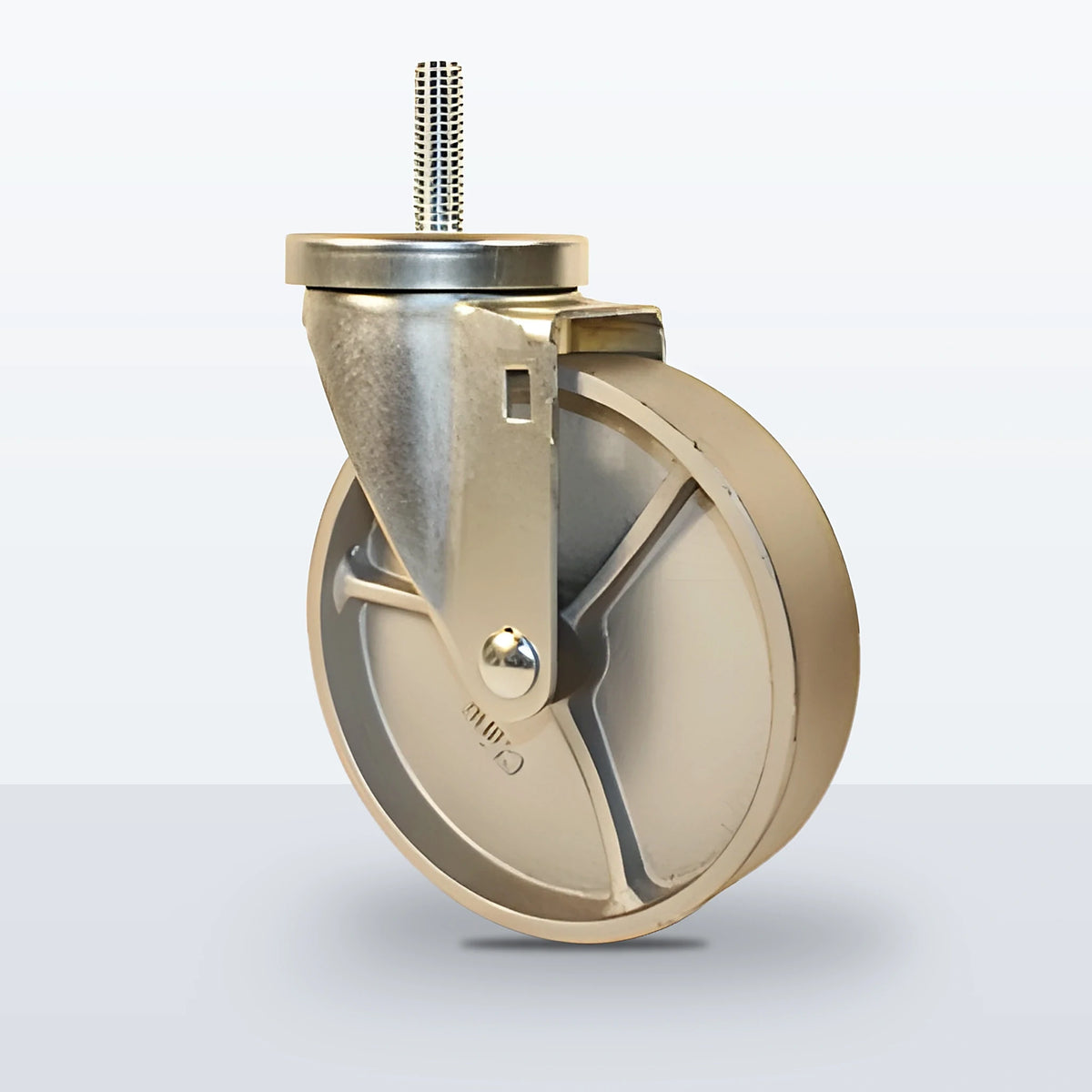 5" Semi Steel Stem Caster, Threaded Stem 1/2"-13 X 1-1/2", 350 lb Capacity - Plain