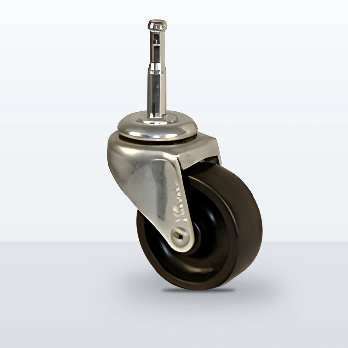 2" Polyolefin Stem Caster, Grip Neck Stem 5/16 X 1-1/2, 90 lb Capacity - Plain
