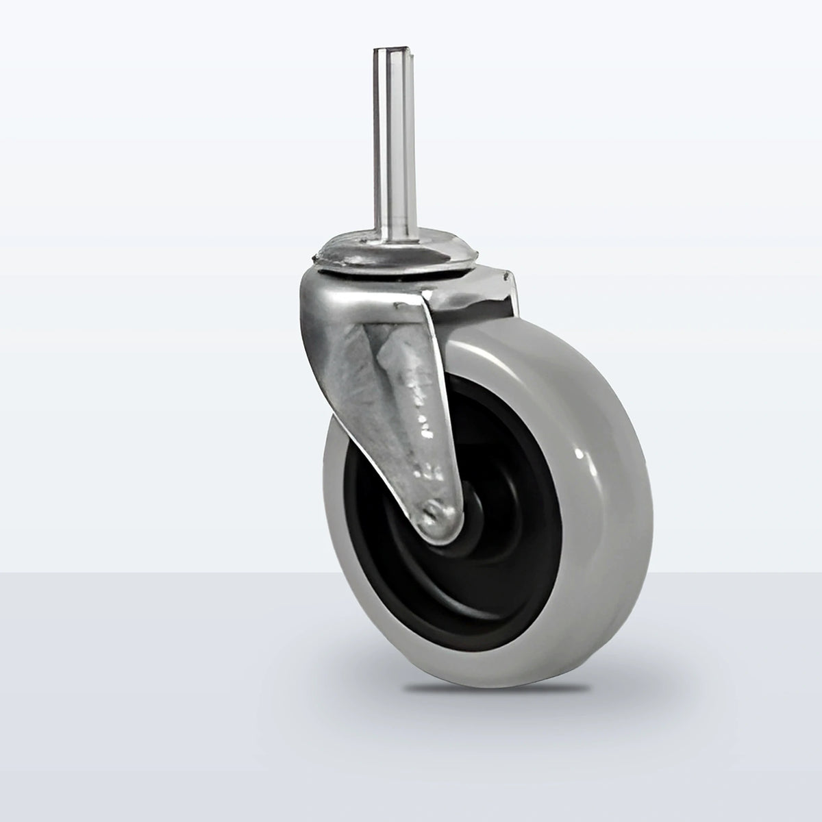 3" Thermoplastic Urethane on Polyolefin Stem Caster, Threaded Stem 3/8"- 16 X1-1/2", 120 lb Capacity - Plain