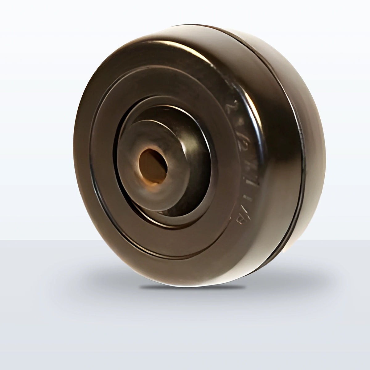 2-1/2" x 1" Hard Rubber Wheel, Plain, 100 lb Capacity
