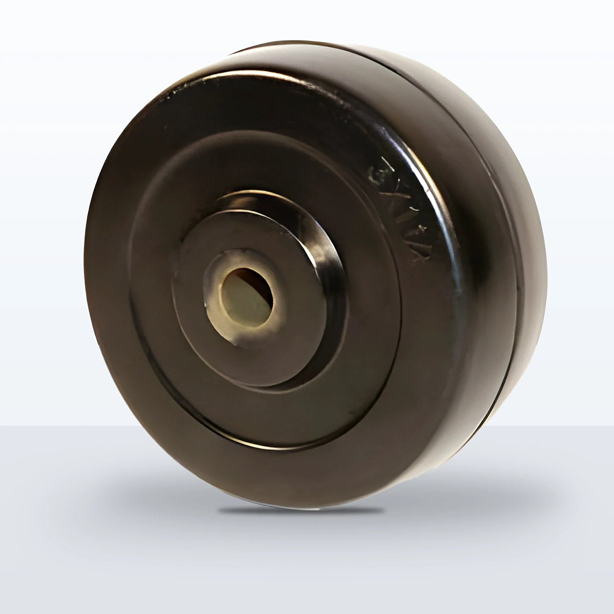 3" x 1-1/4" Hard Rubber Wheel, Plain, 275 lb Capacity
