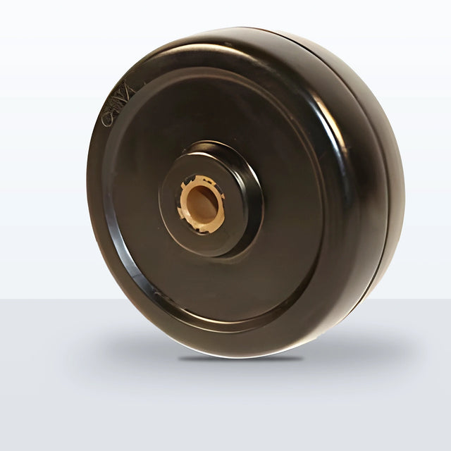 3-1/2" x 1-1/4" Hard Rubber Wheel, Plain, 285 lb Capacity