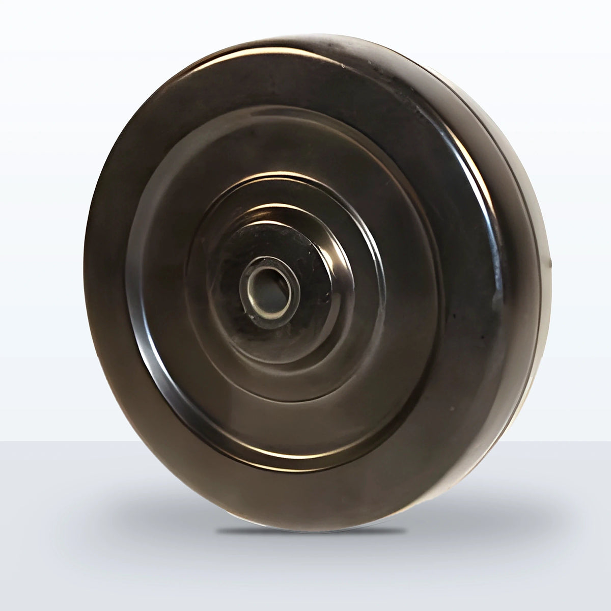 4" x 1" Hard Rubber Wheel, Plain, 140 lb Capacity