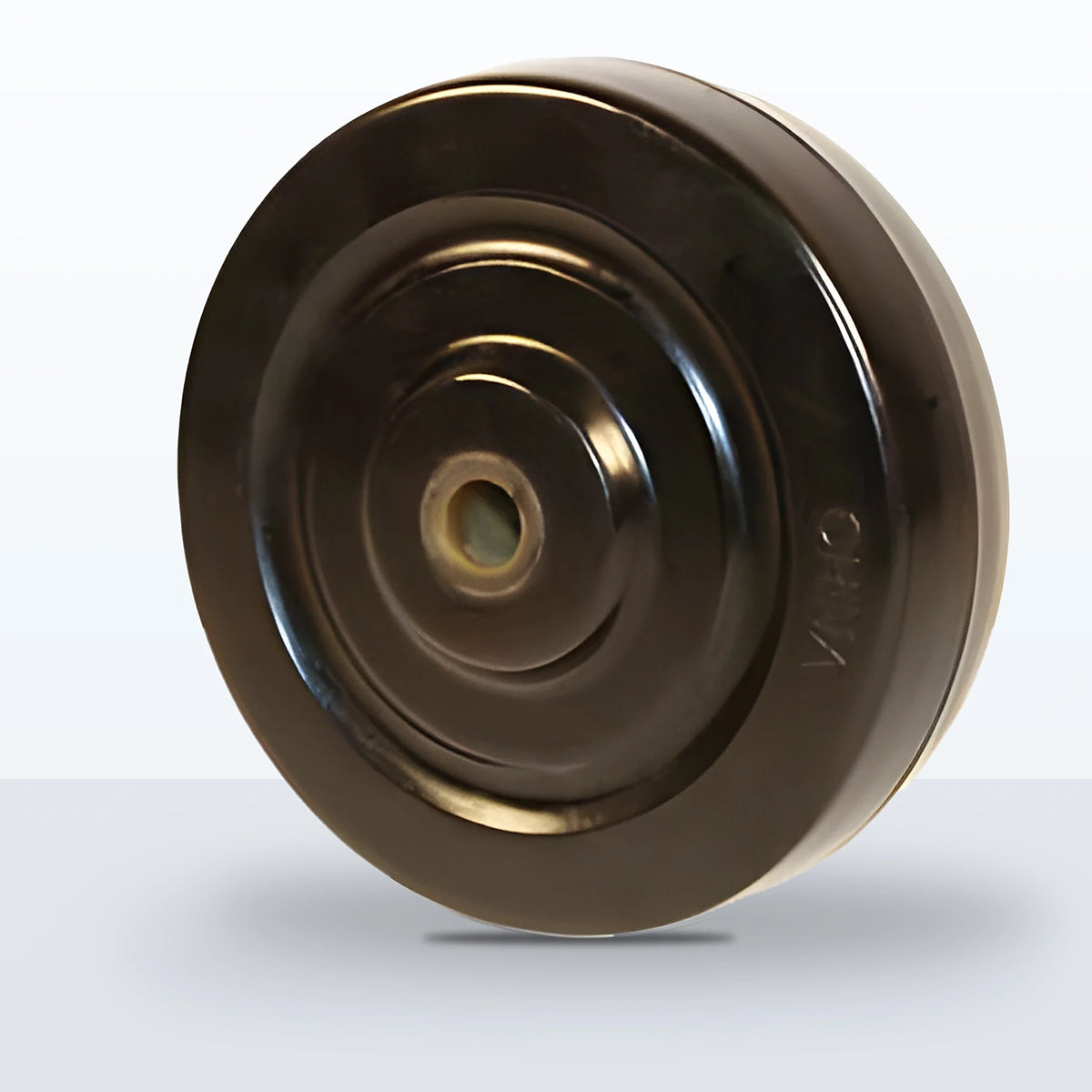 4" x 1-1/4" Hard Rubber Wheel, Plain, 300 lb Capacity