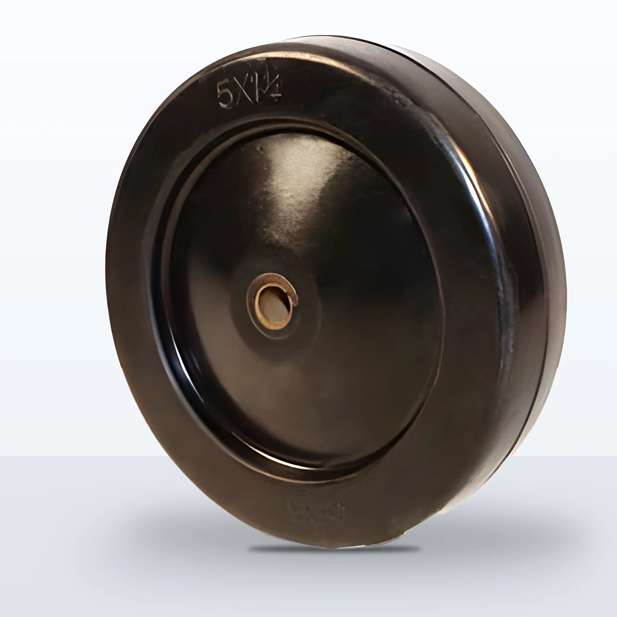 5" x 1-1/4" Hard Rubber Wheel, Plain, 325 lb Capacity