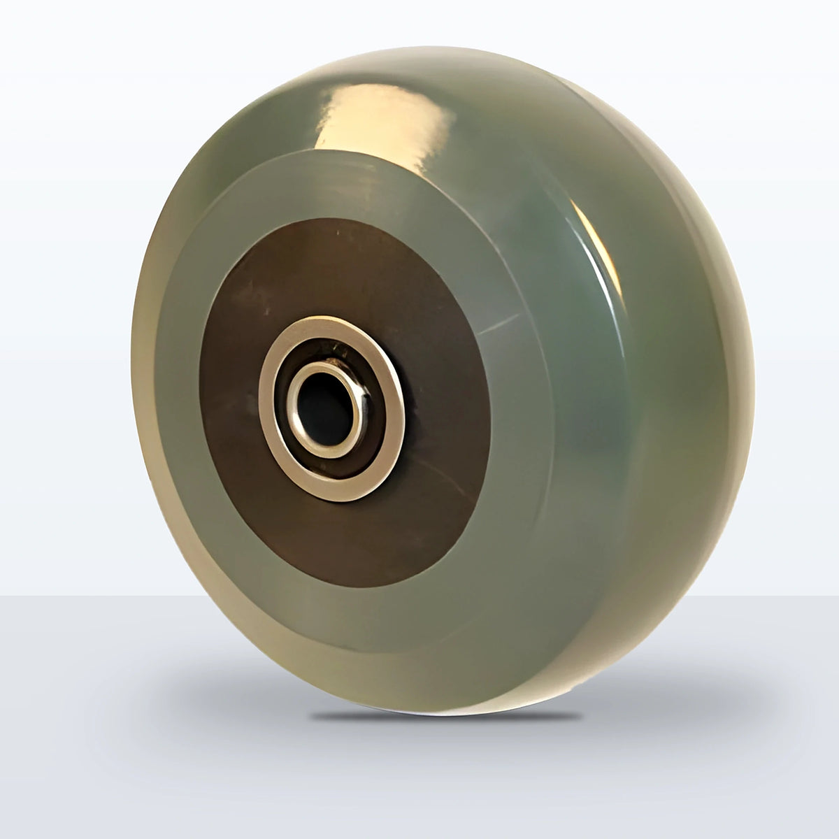 5" x 2" Premium Solid Polyurethane Wheel, Sealed Precision Ball Bearing, 1400 lb Capacity