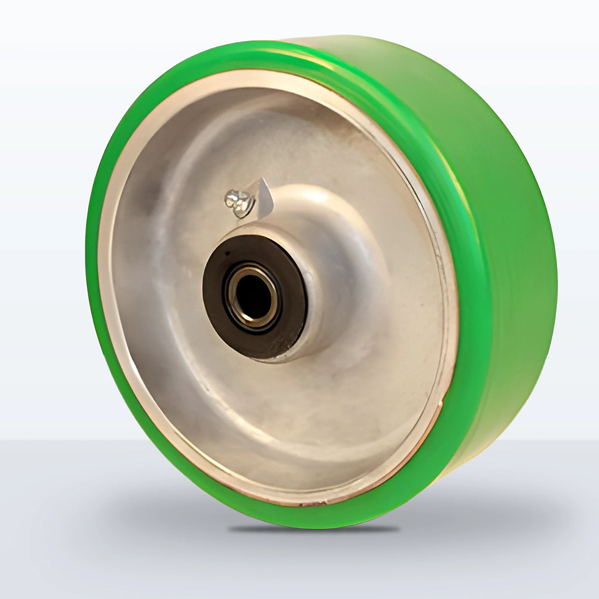 6" x 2" Polyurethane on Aluminum Wheel, Roller Bearing, 1200 lb Capacity