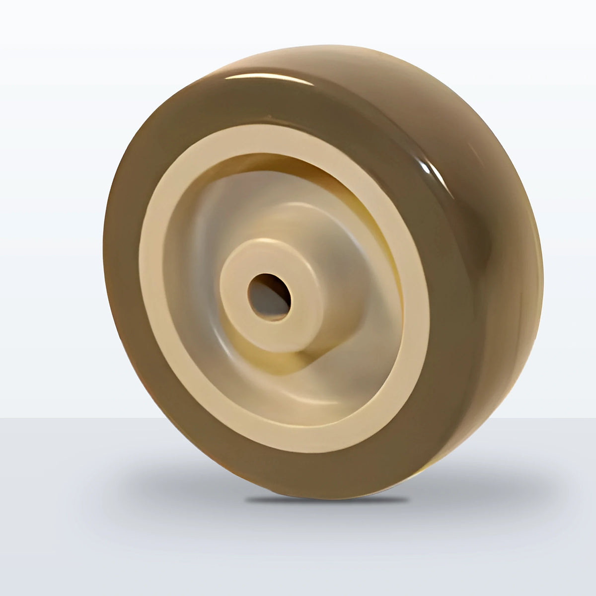 3" x 1" Polyurethane on Polypropylene Wheel, Plain, 125 lb Capacity