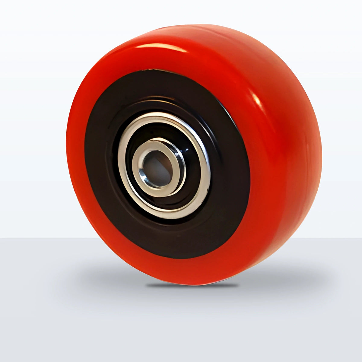 3" x 1-1/4" Polyurethane on Polypropylene Wheel, Ball Bearing, 250 lb Capacity
