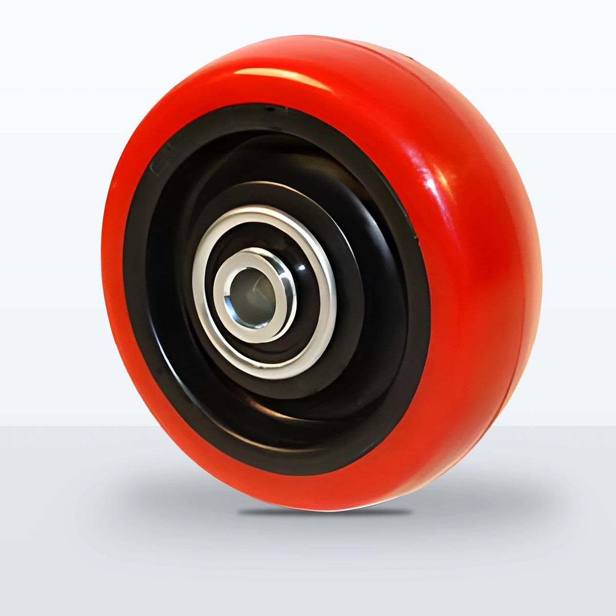 3-1/2" x 1-1/4" Polyurethane on Polypropylene Wheel, Ball Bearing, 250 lb Capacity