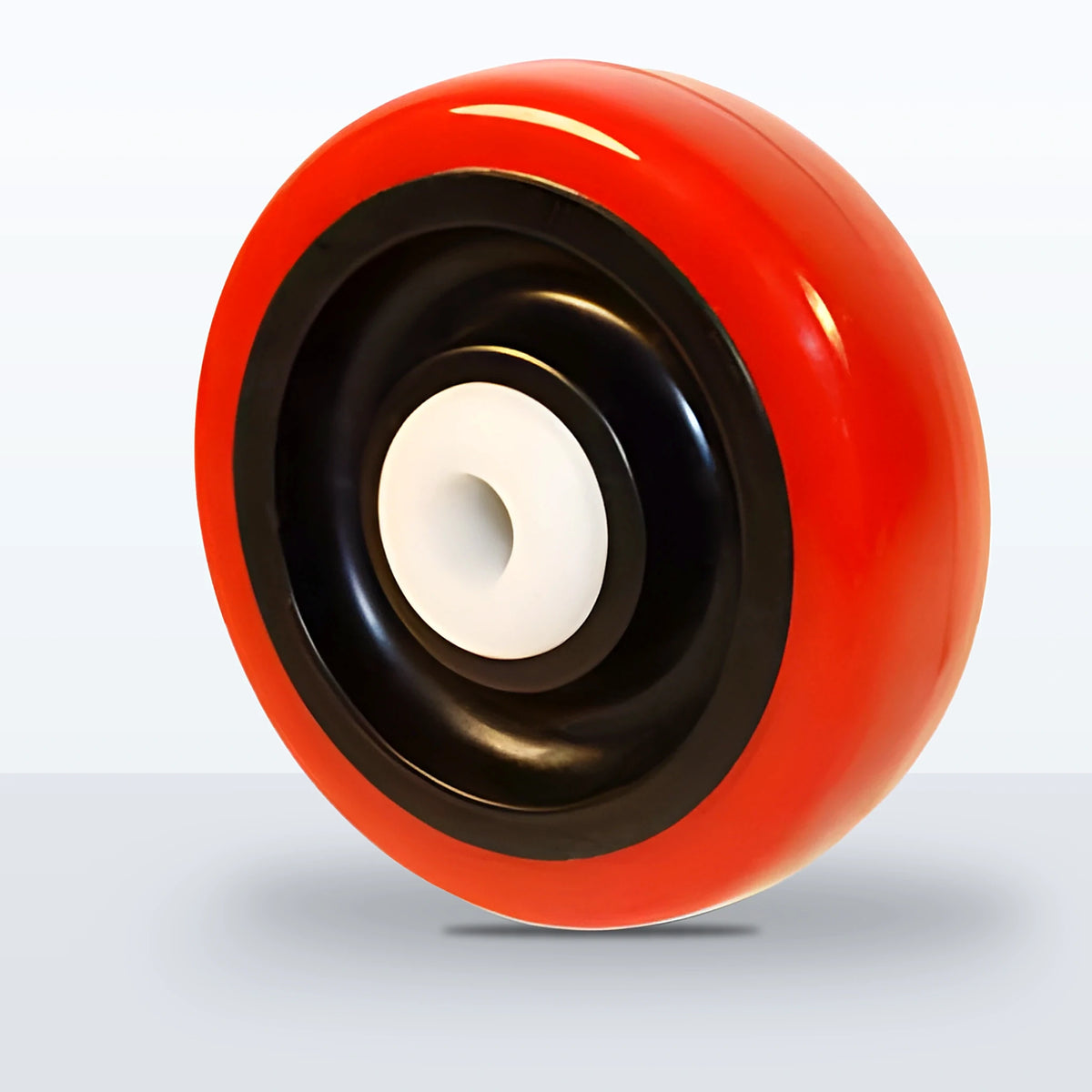 4" x 1-1/4" Polyurethane on Polypropylene Wheel, Delrin Bearing, 300 lb Capacity