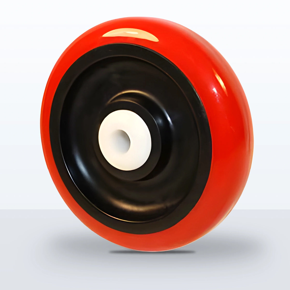 5" x 1-1/4" Polyurethane on Polypropylene Wheel, Delrin Bearing, 300 lb Capacity