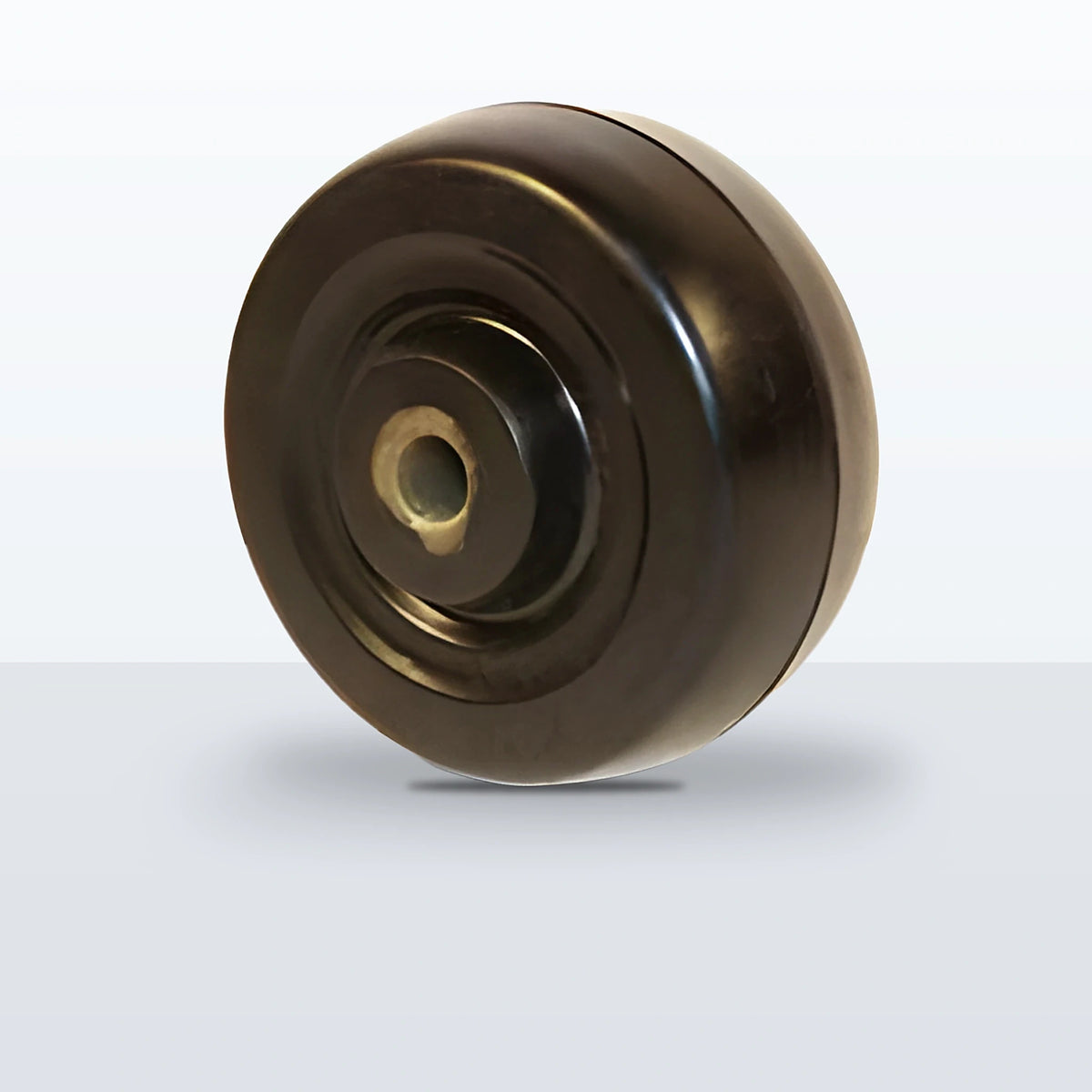 2-1/2" x 1" Soft Rubber Wheel, Plain, 90 lb Capacity