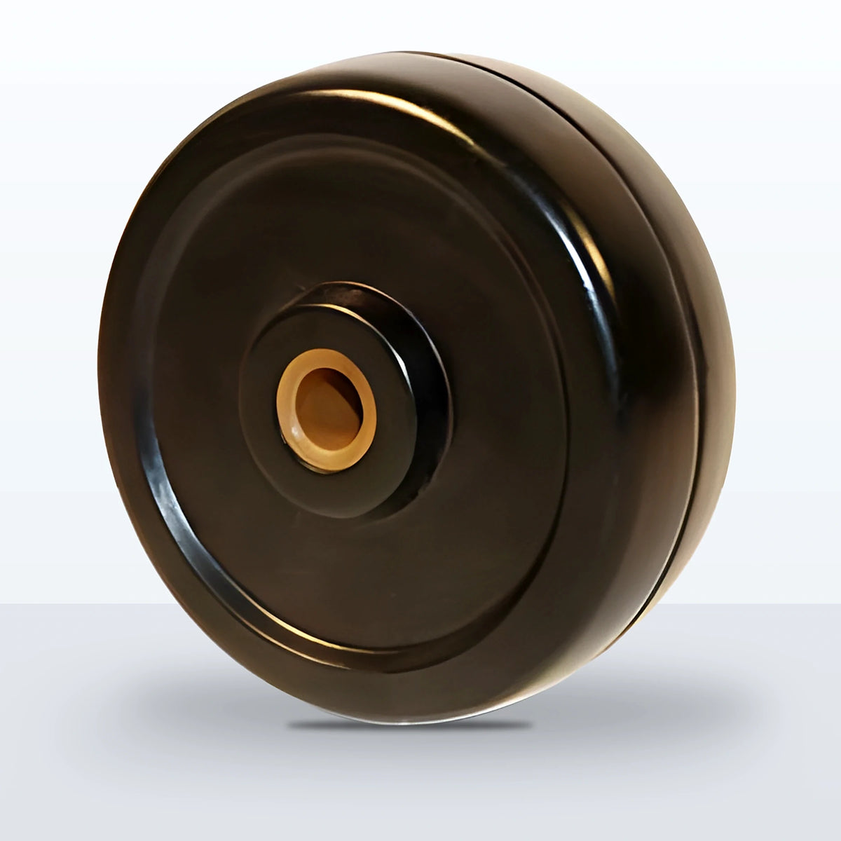 3-1/2" x 1-1/4" Soft Rubber Wheel, Plain, 200 lb Capacity