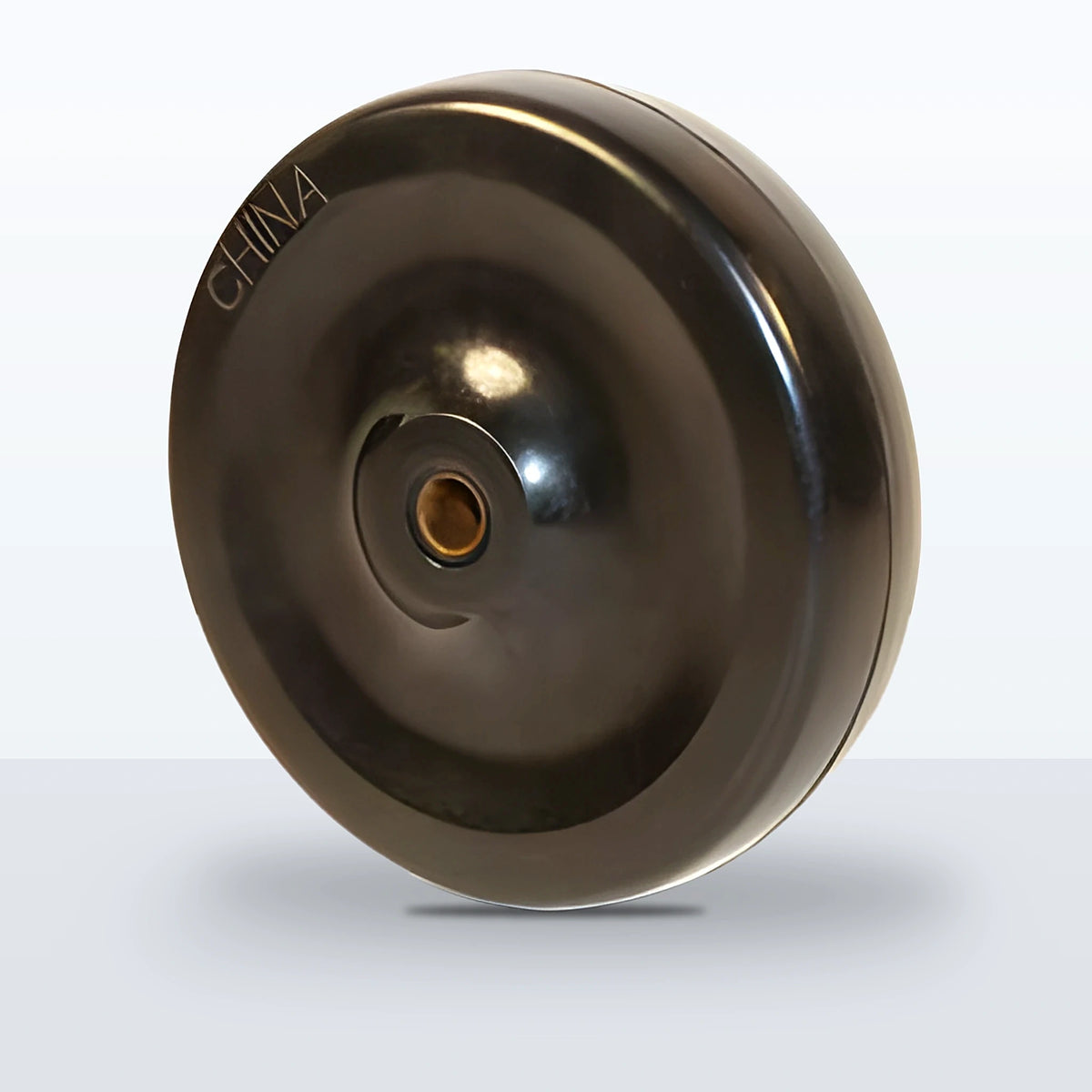 4" x 1" Soft Rubber Wheel, Plain, 125 lb Capacity