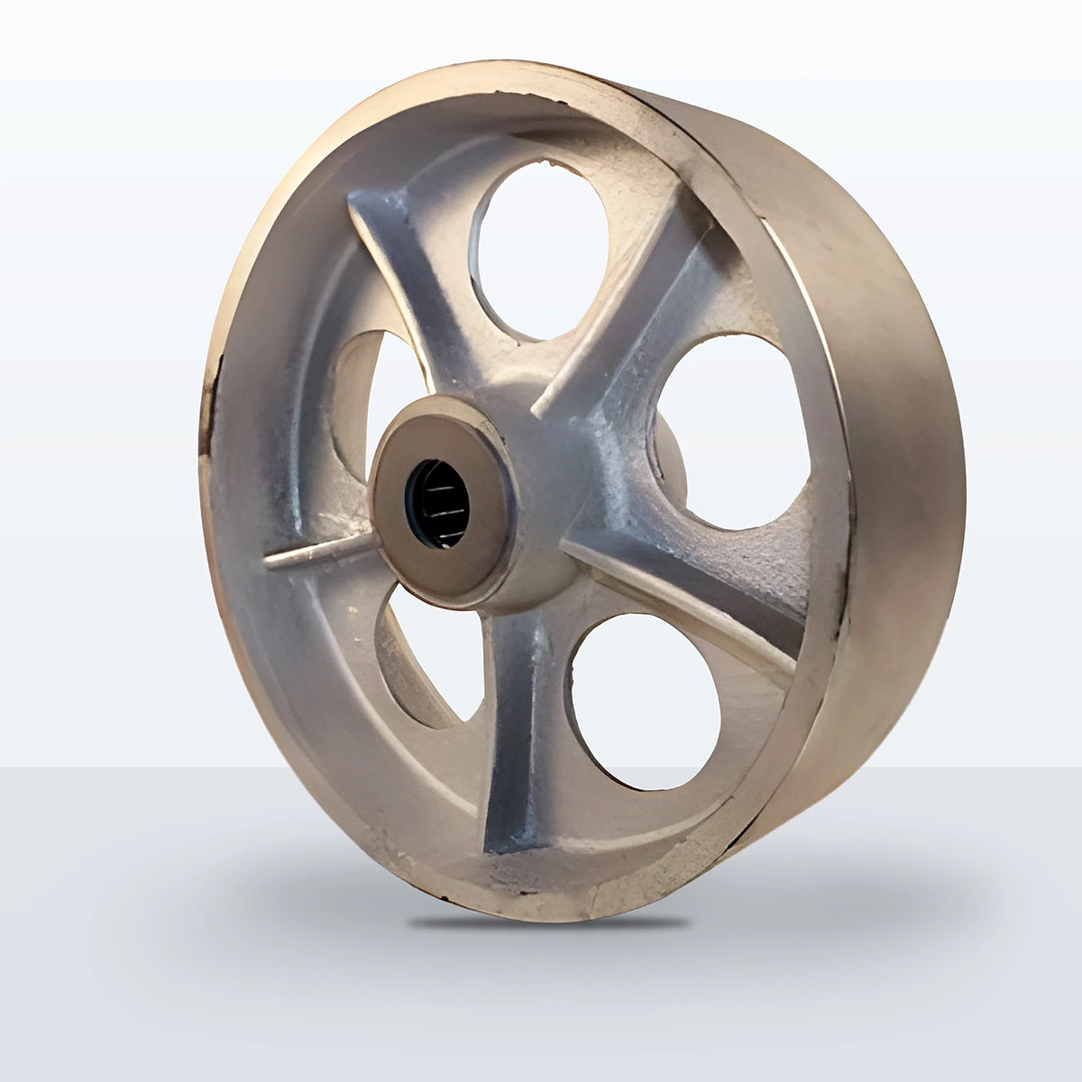 10" x 3" Cast Iron Wheel, Roller Bearing, 2500 lb Capacity