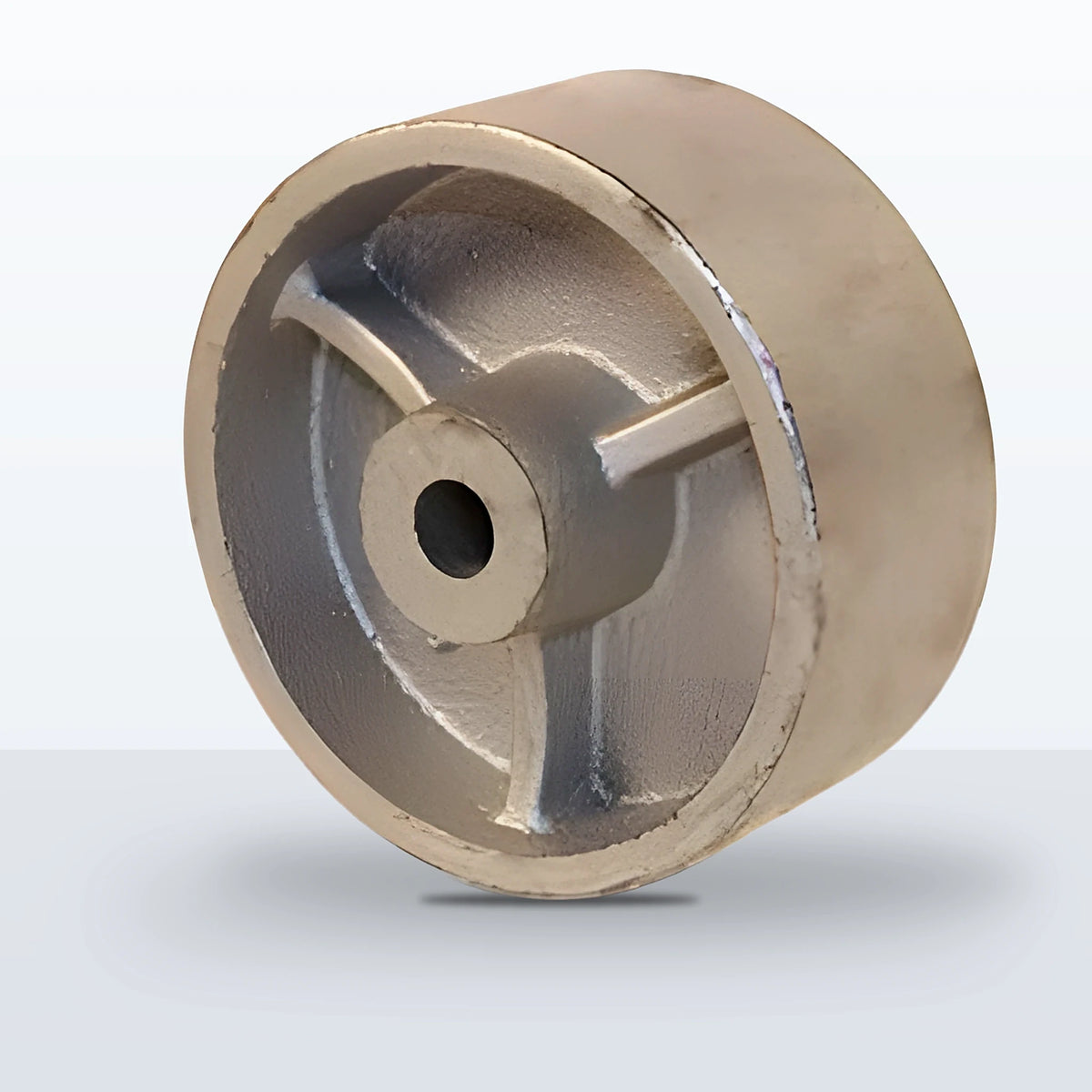 3" x 1-1/4" Semi Steel Wheel, Plain, 300 lb Capacity