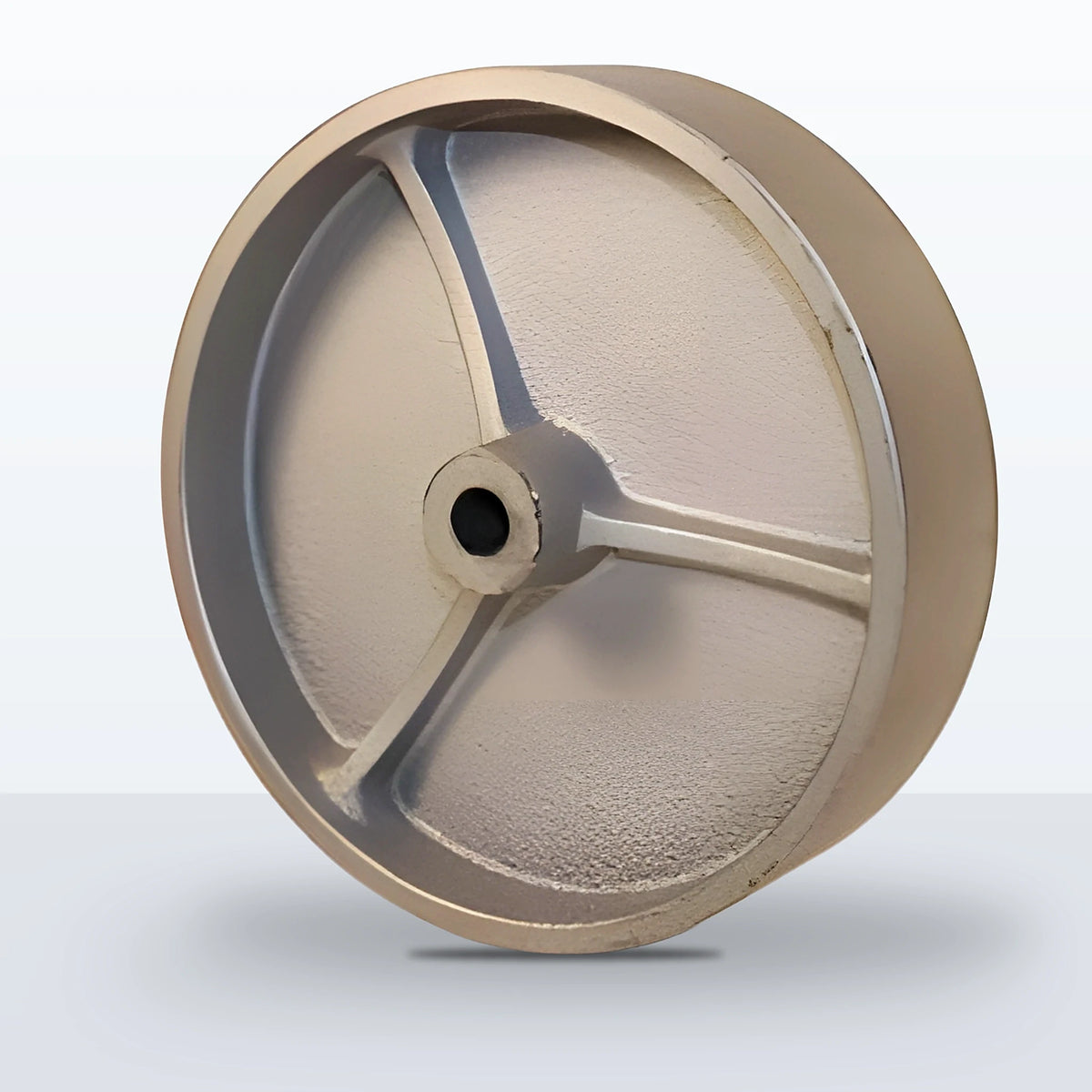 5" x 1-1/4" Semi Steel Wheel, Plain, 350 lb Capacity