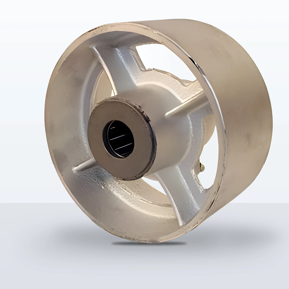 6" x 3" Cast Iron Wheel, Roller Bearing, 2500 lb Capacity