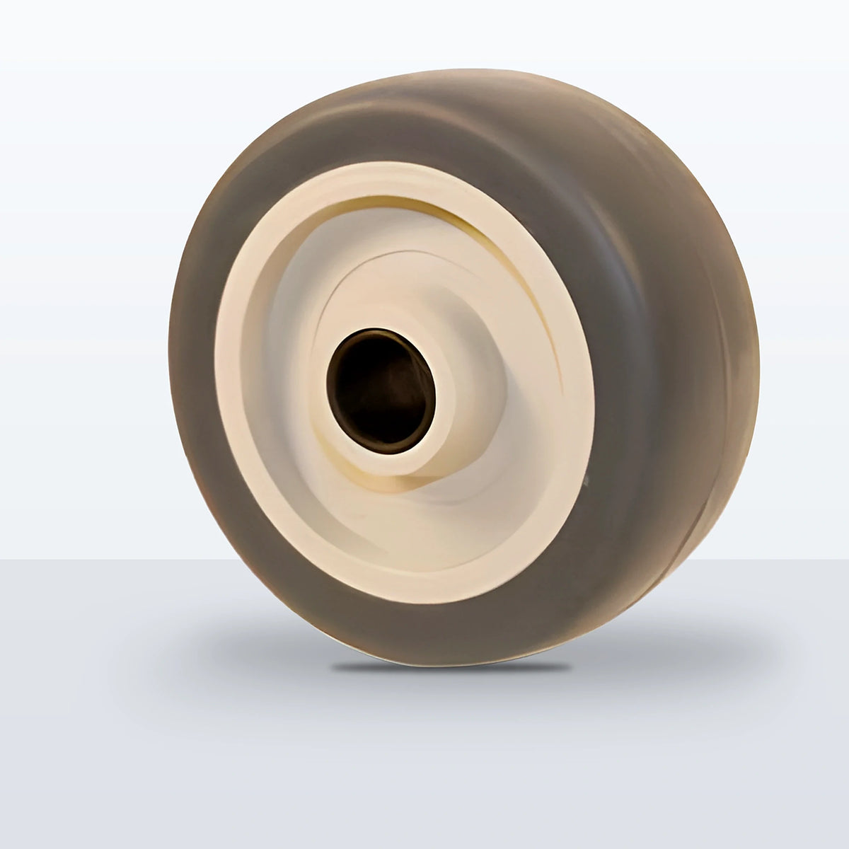 3" x 1-1/4" Thermoplastic Rubber on Polypropylene Wheel, Delrin Bearing, 210 lb Capacity