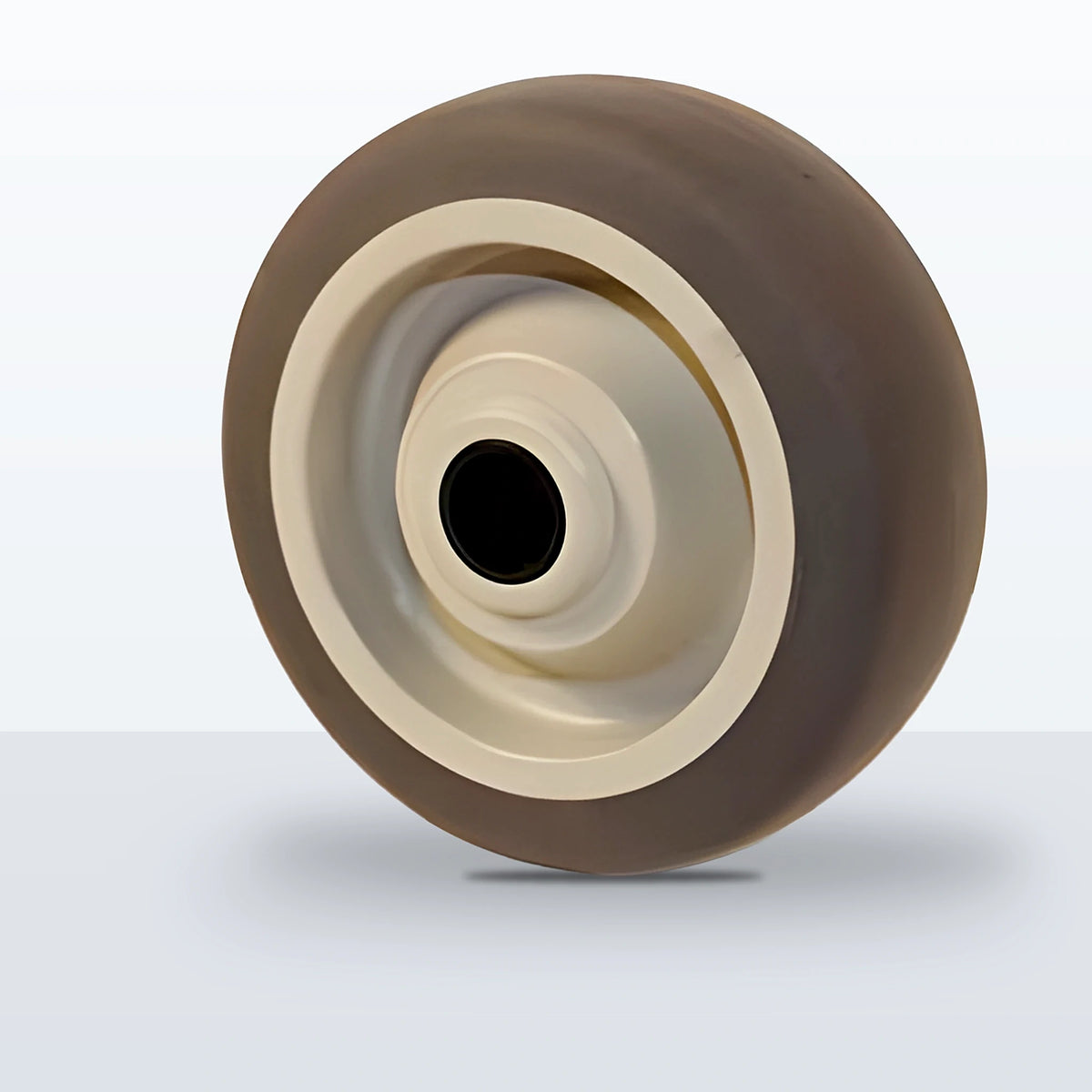 3-1/2" x 1-1/4" Thermoplastic Rubber on Polypropylene Wheel, Delrin Bearing, 230 lb Capacity